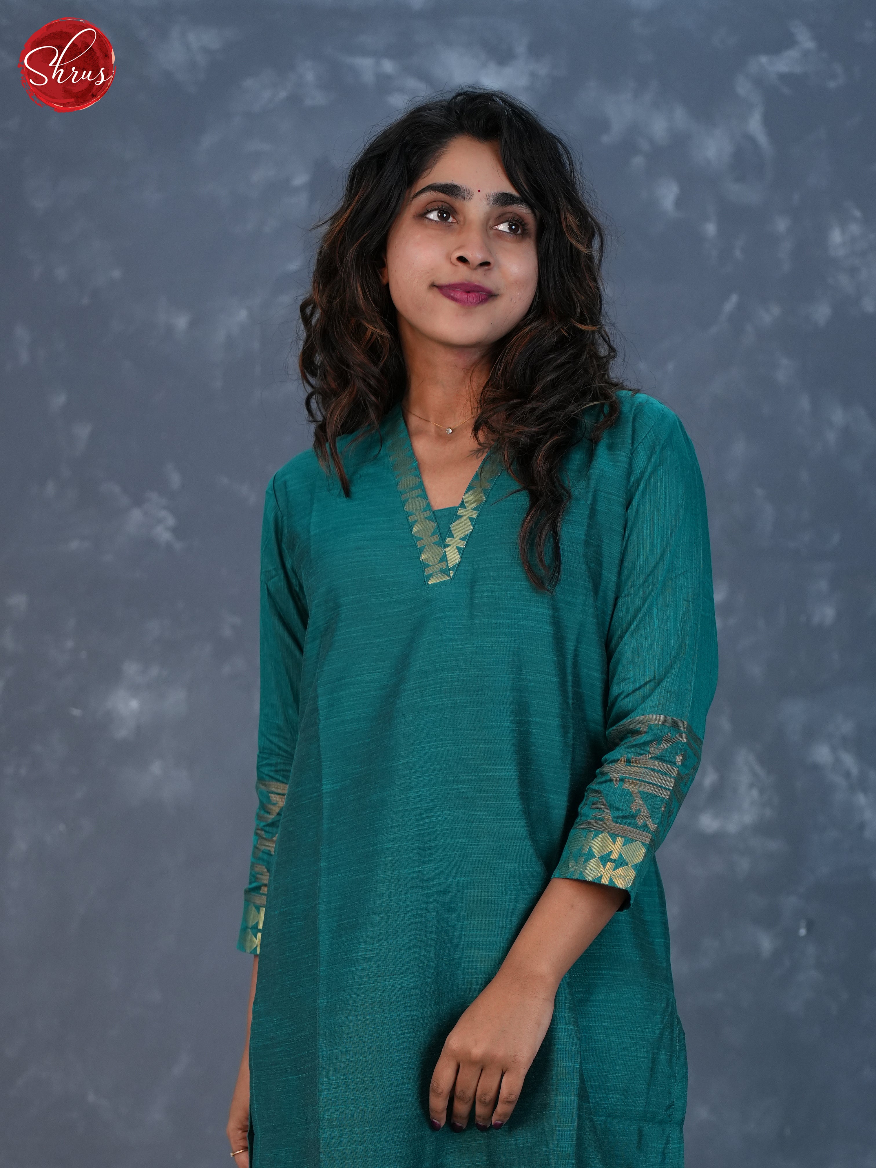 Green - Readymade Kurti - Shop on ShrusEternity.com