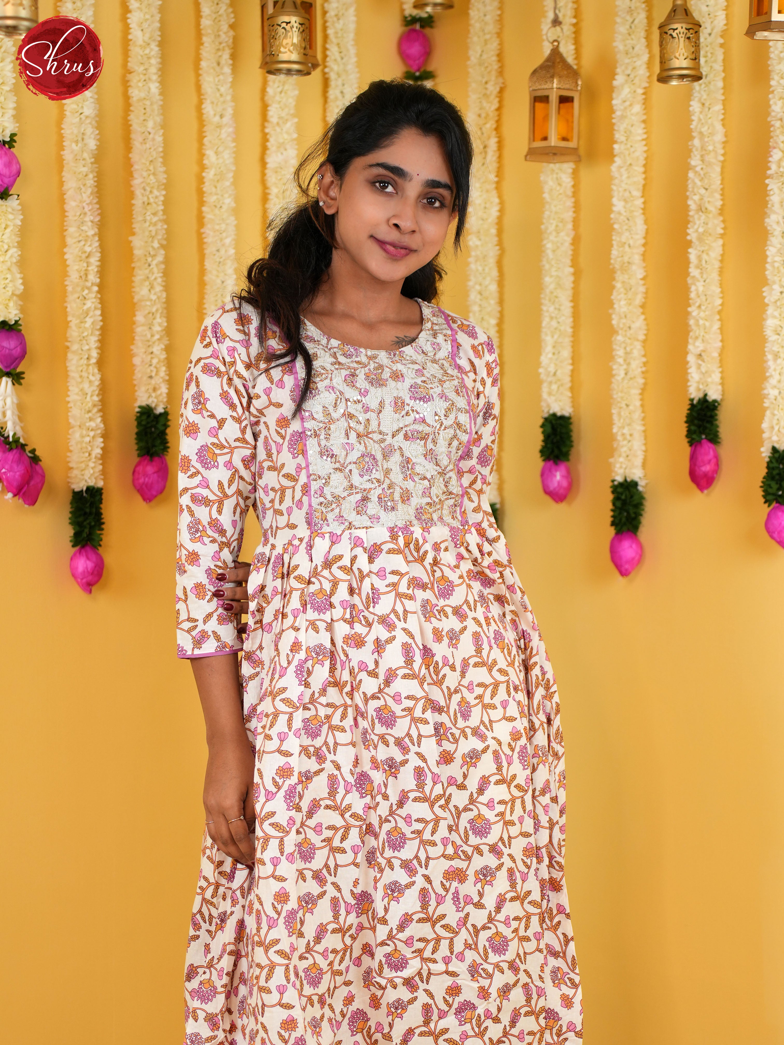Cream & Pink -Readymade Suits - Shop on ShrusEternity.com