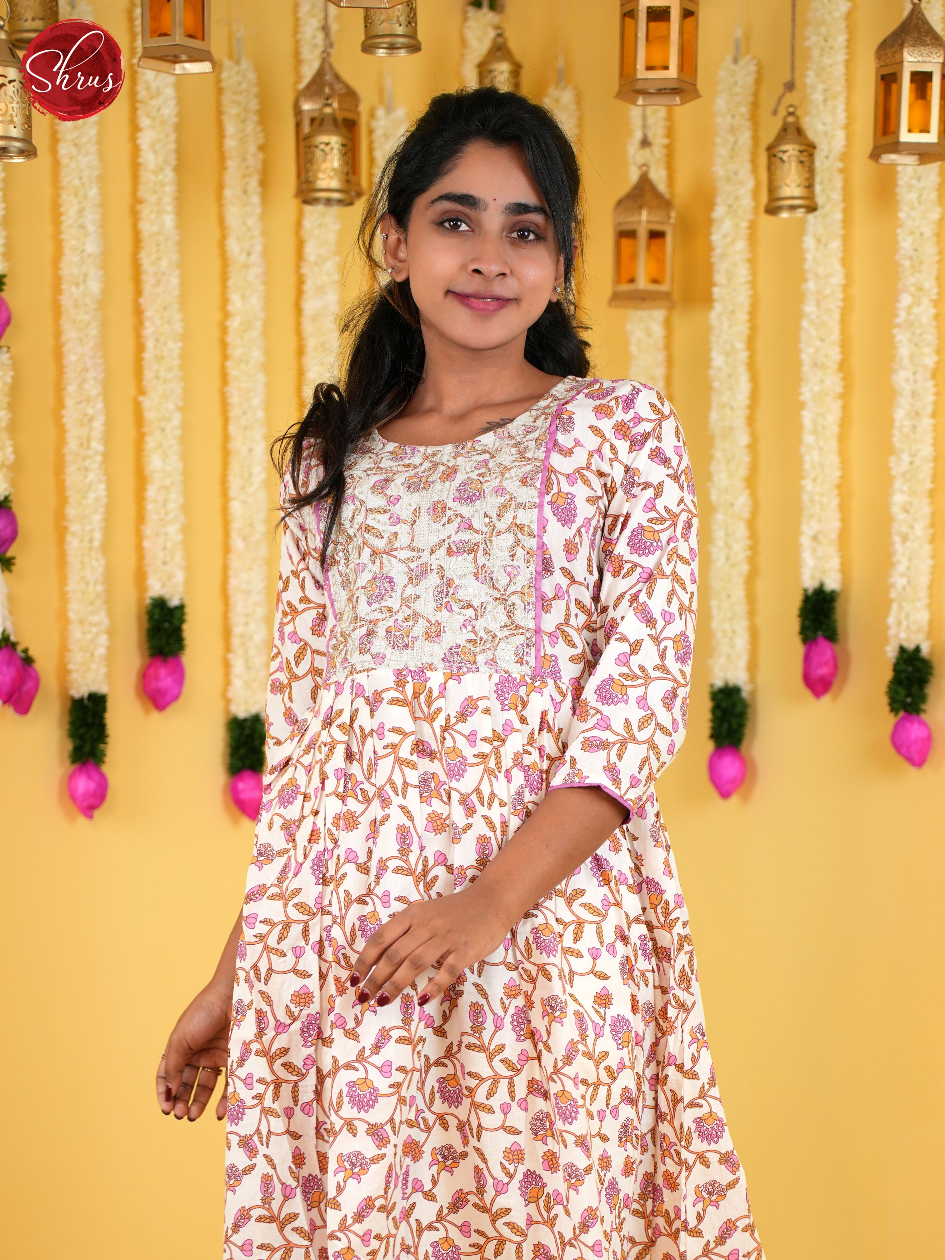 Cream & Pink -Readymade Suits - Shop on ShrusEternity.com