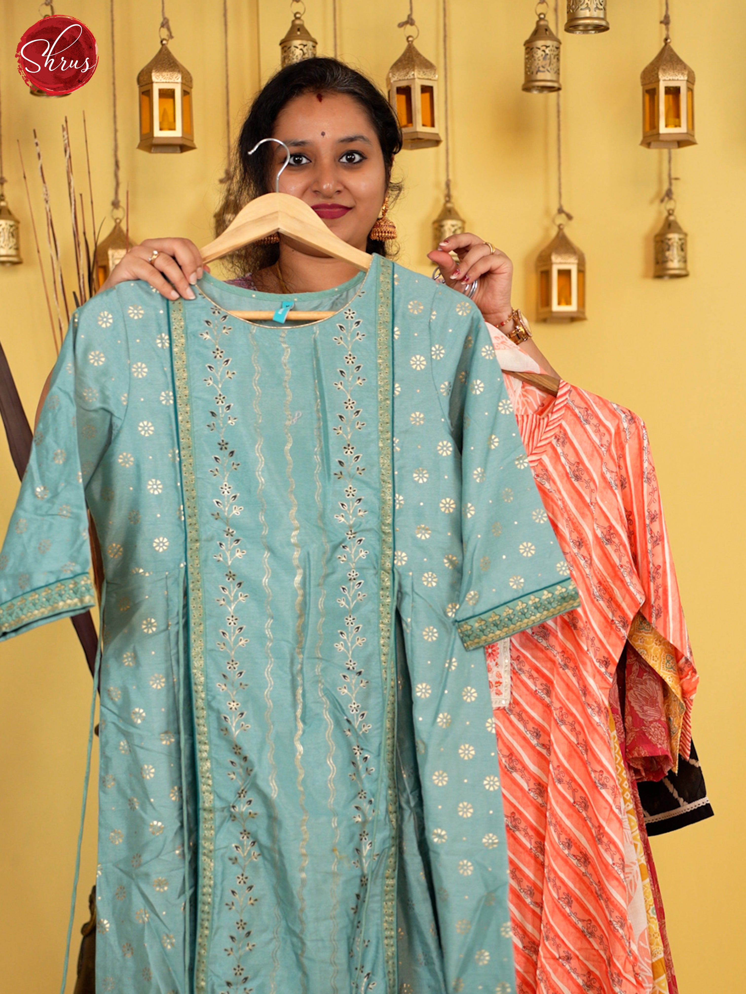 Blue - Readymade Kurti - Shop on ShrusEternity.com