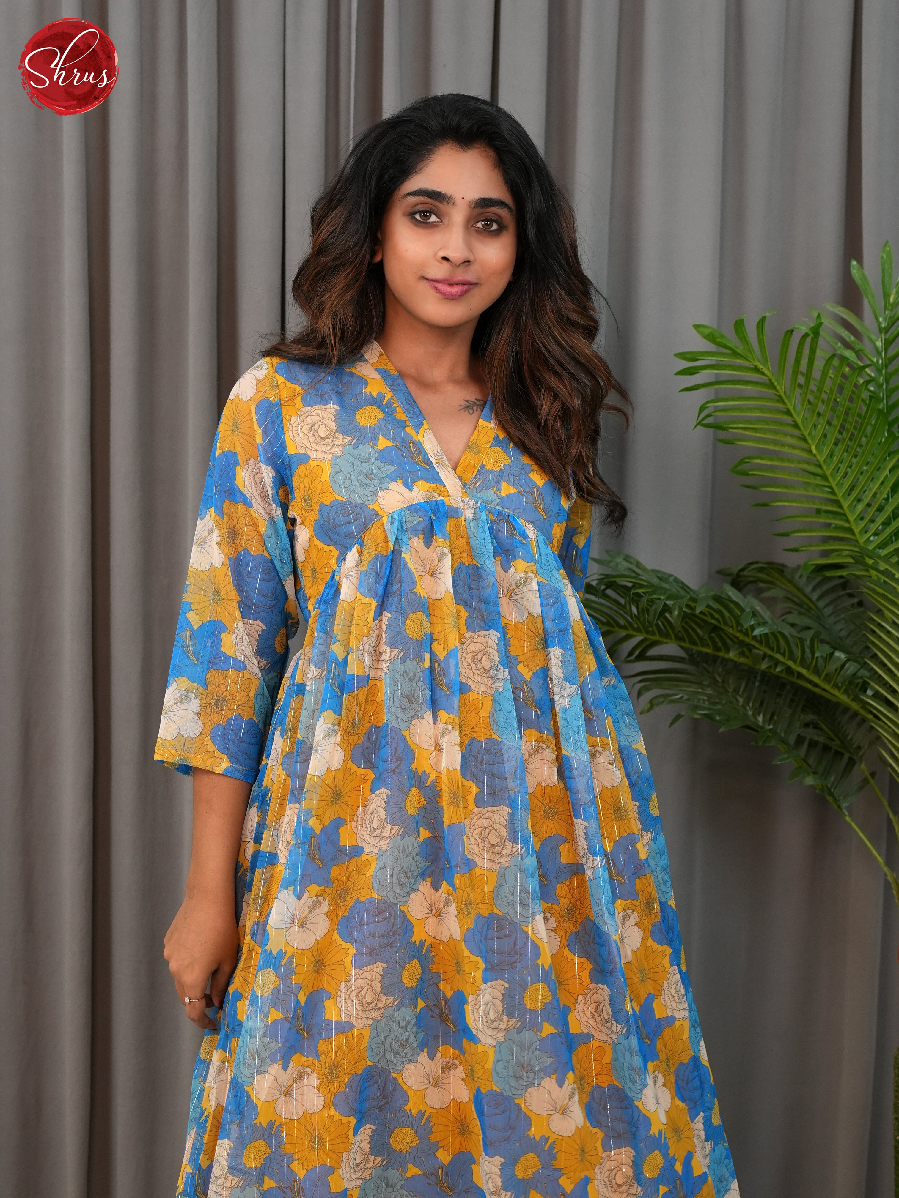 Blue -Printed Readymade Suits - Shop on ShrusEternity.com