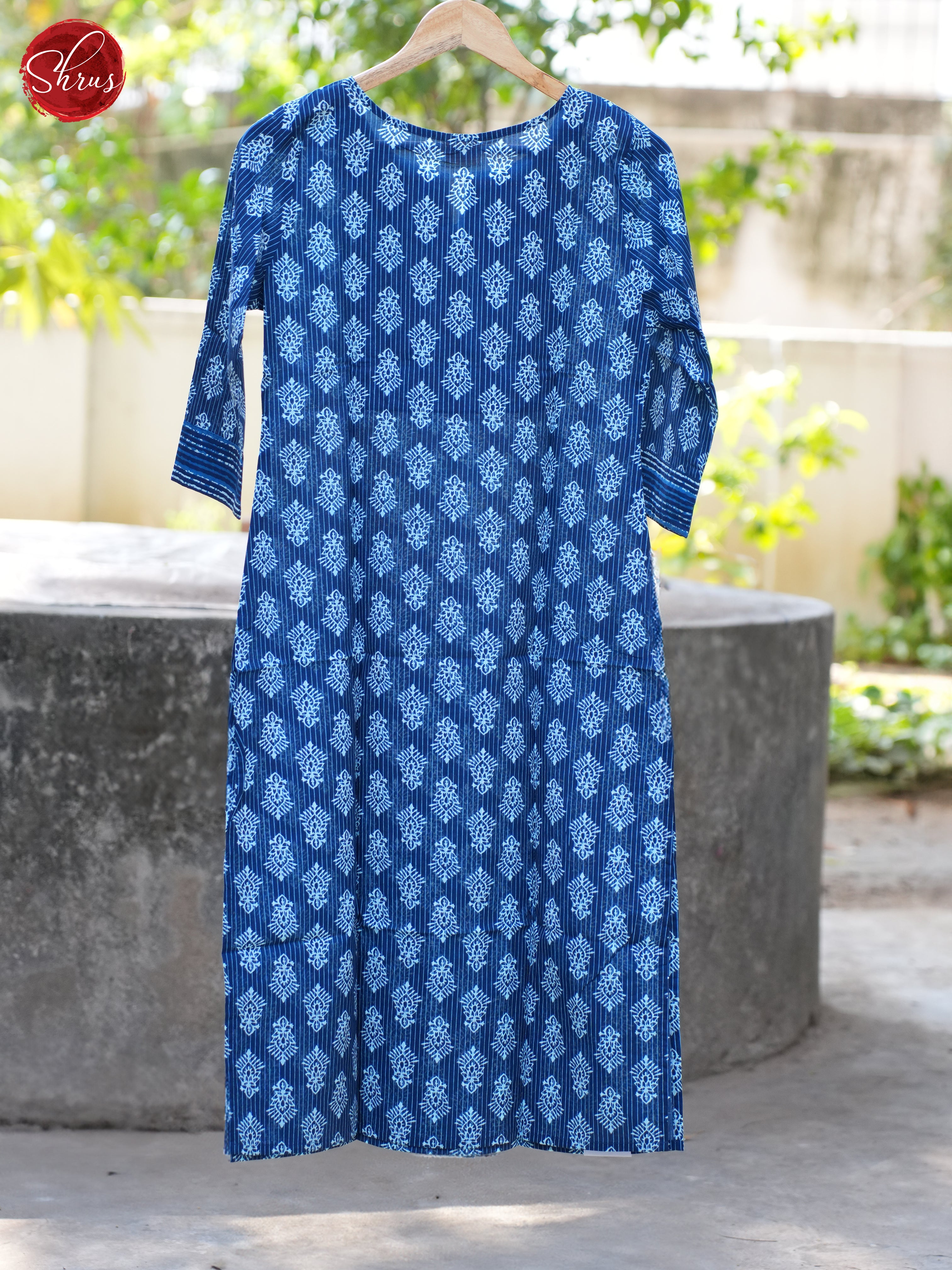 Blue - Readymade Kurti - Shop on ShrusEternity.com