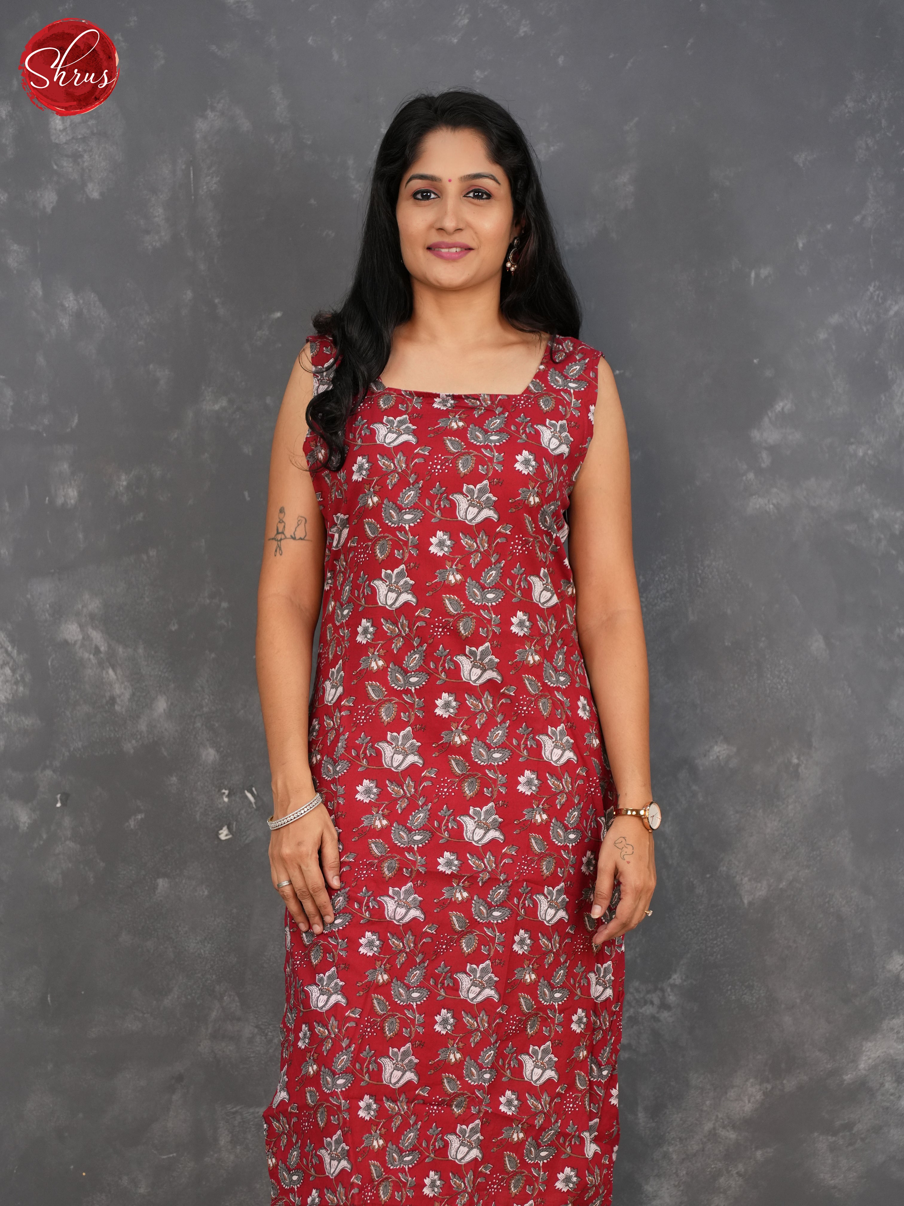 Red - Readymade kurti - Shop on ShrusEternity.com