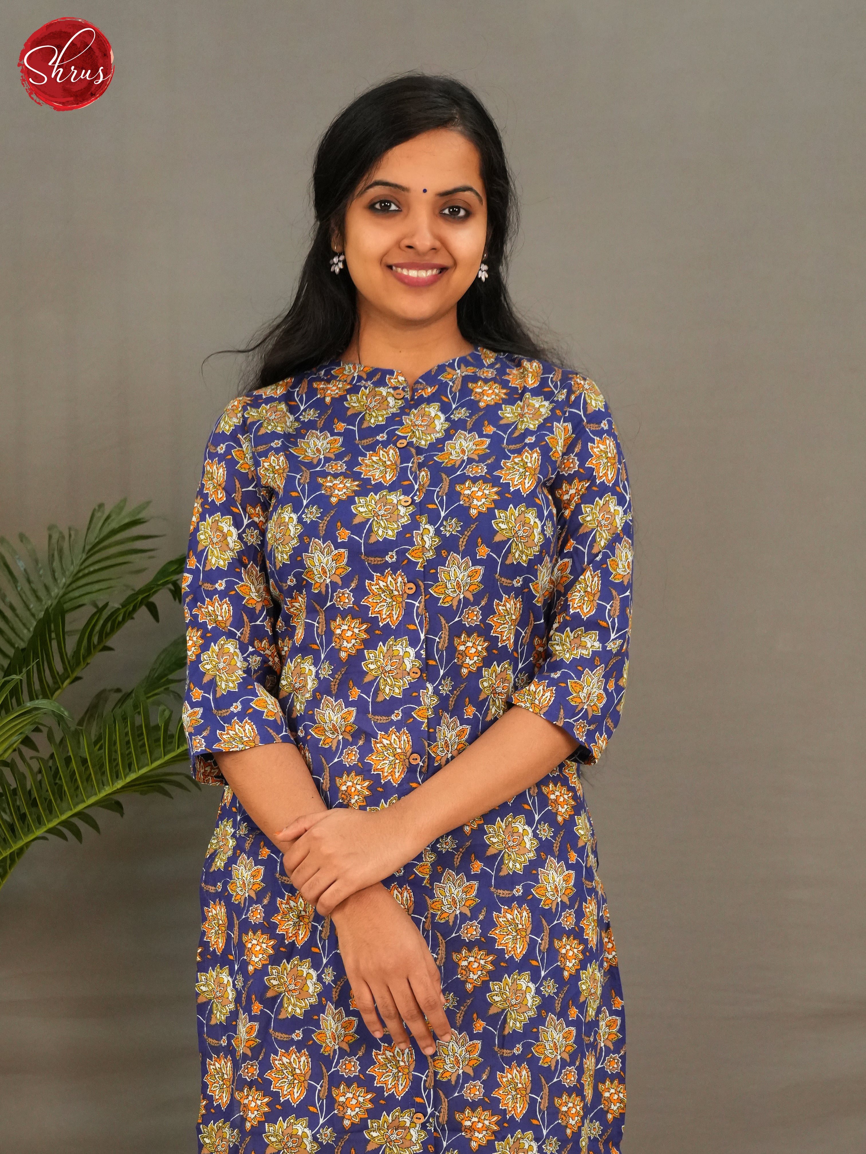 Blue - Readymade Kurti - Shop on ShrusEternity.com