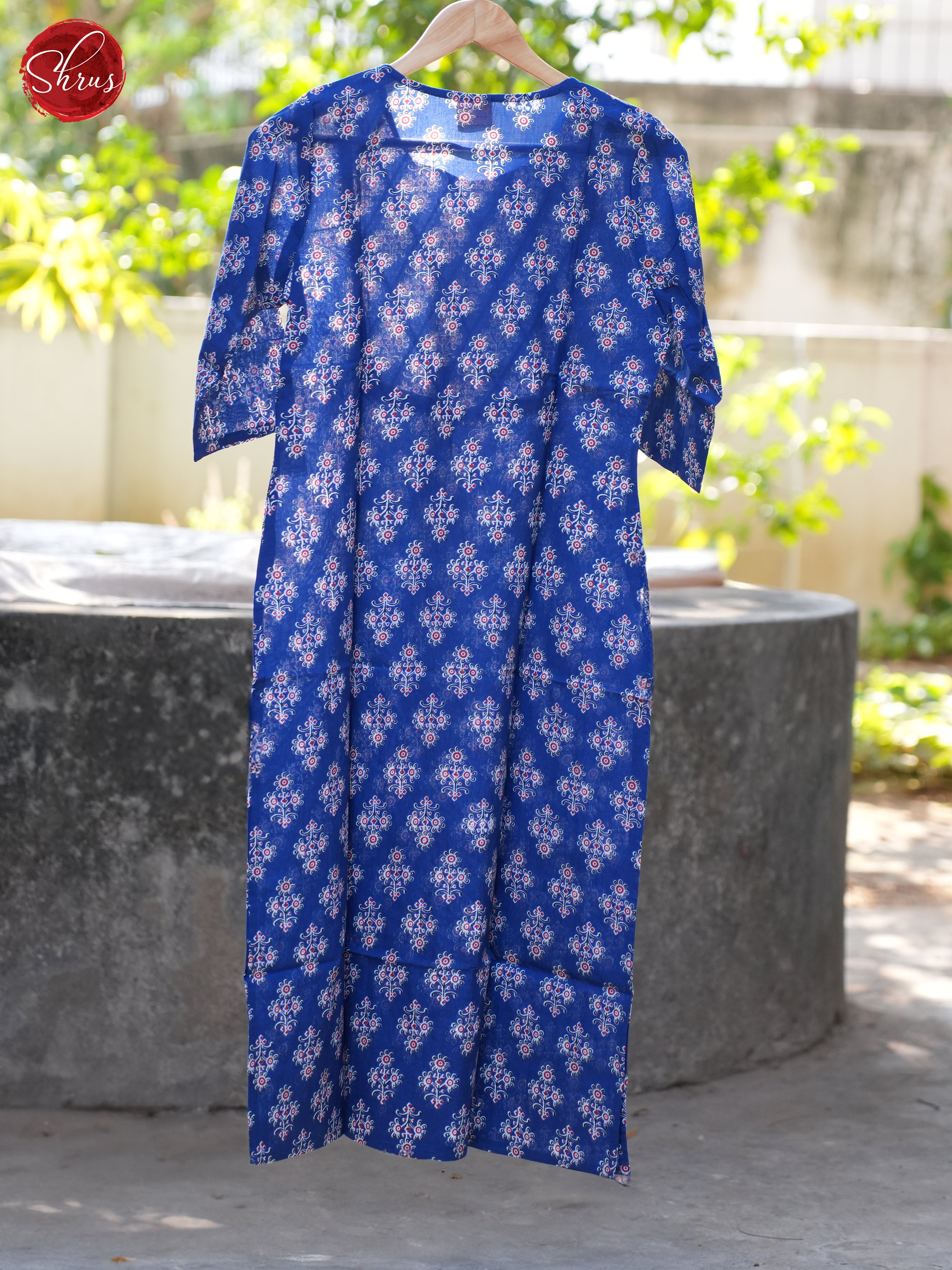 Blue- Readymade Kurti - Shop on ShrusEternity.com
