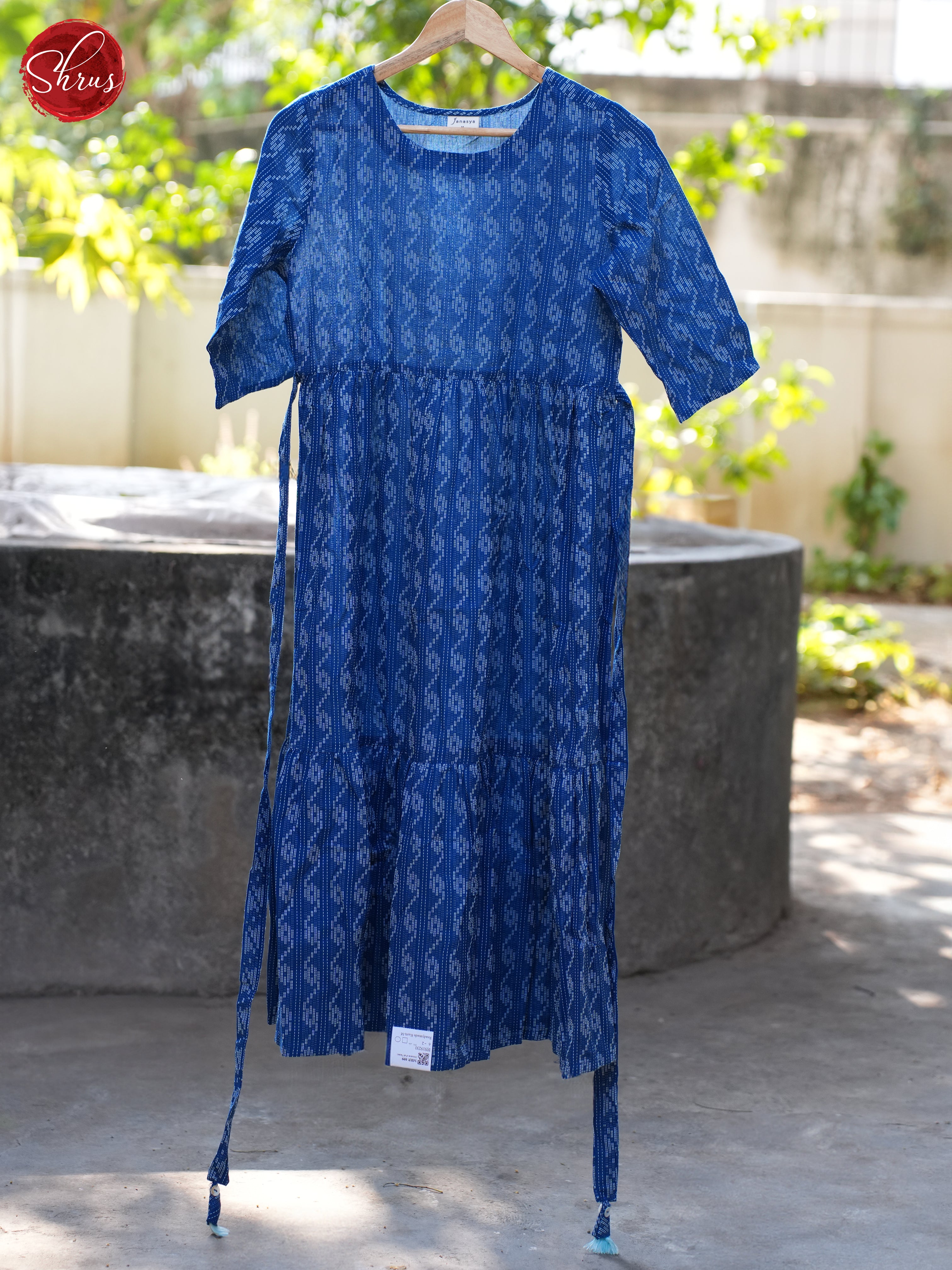 Blue - Readymade Kurti - Shop on ShrusEternity.com