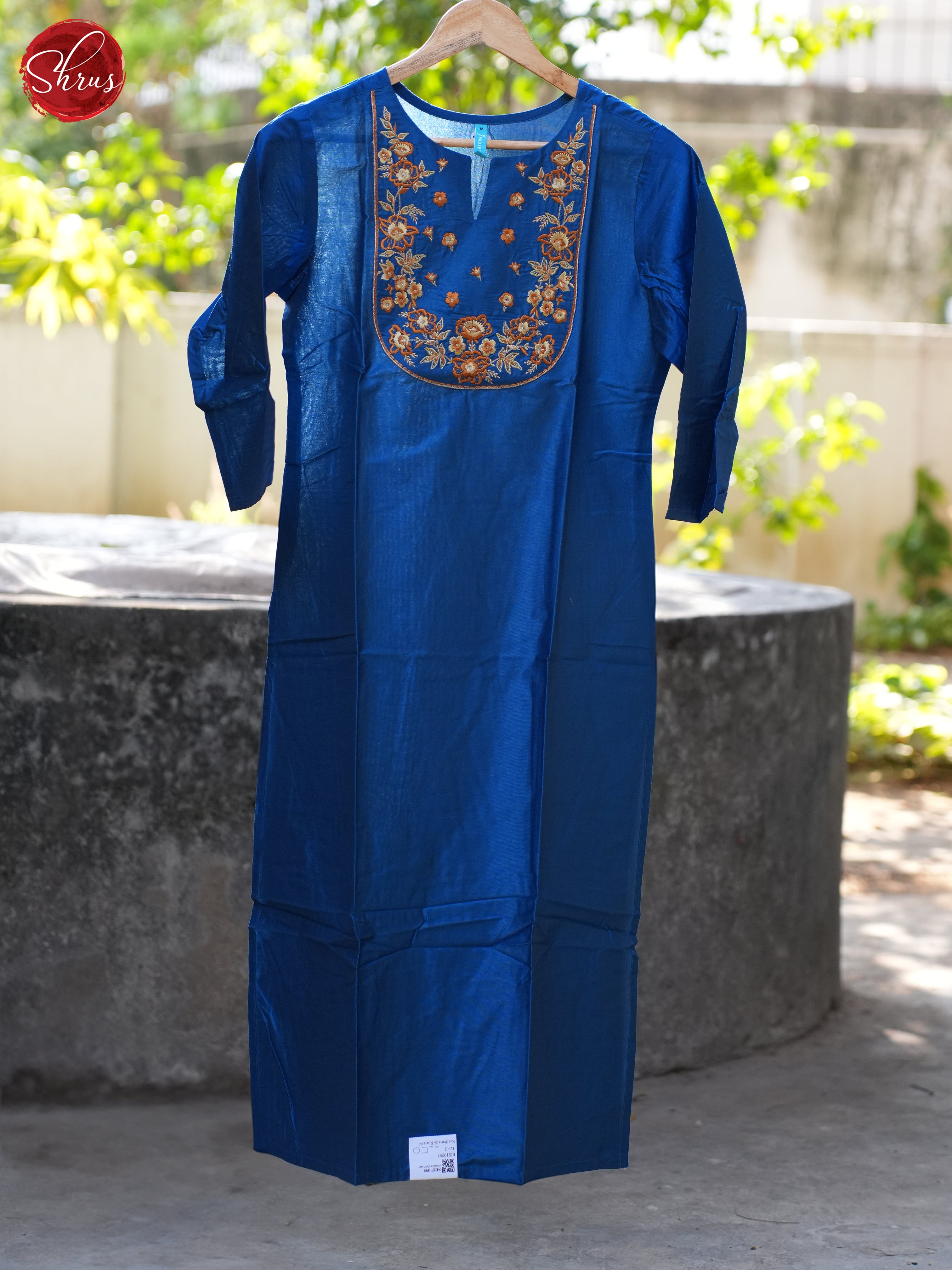 Blue - Readymade Kurti - Shop on ShrusEternity.com