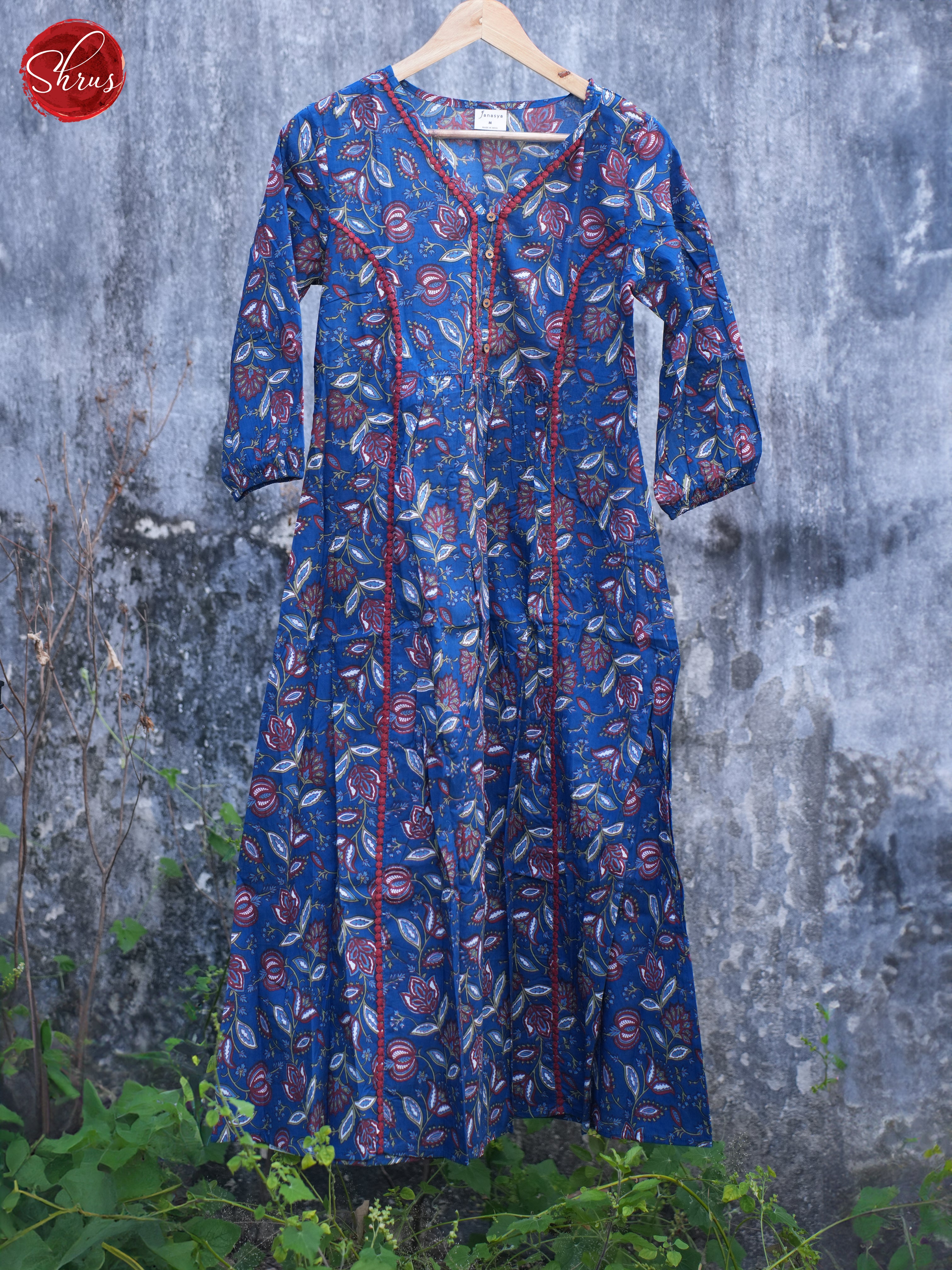 Blue - Readymade Kurti - Shop on ShrusEternity.com