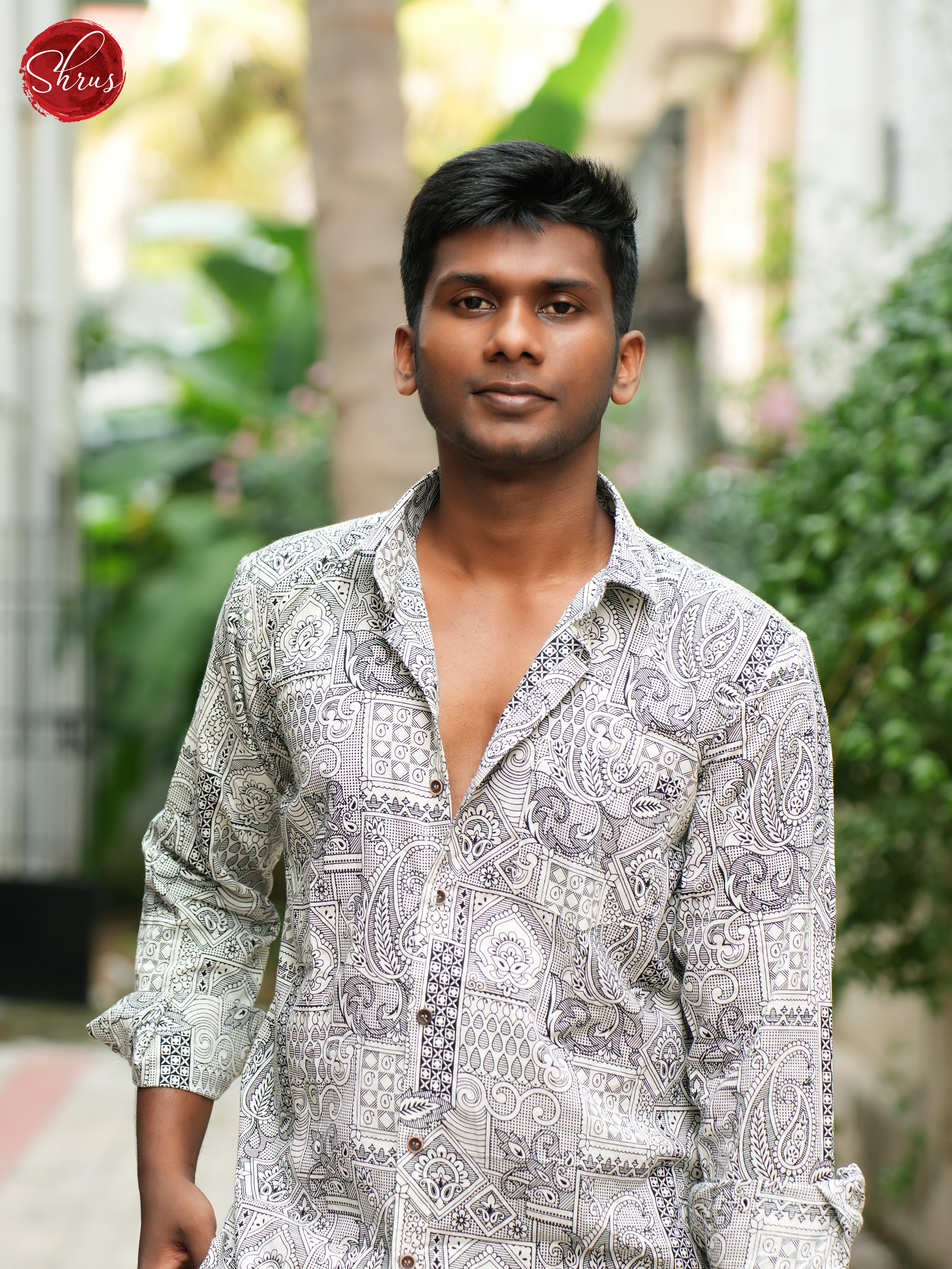 White & Grey - Readymade Shirts - Shop on ShrusEternity.com