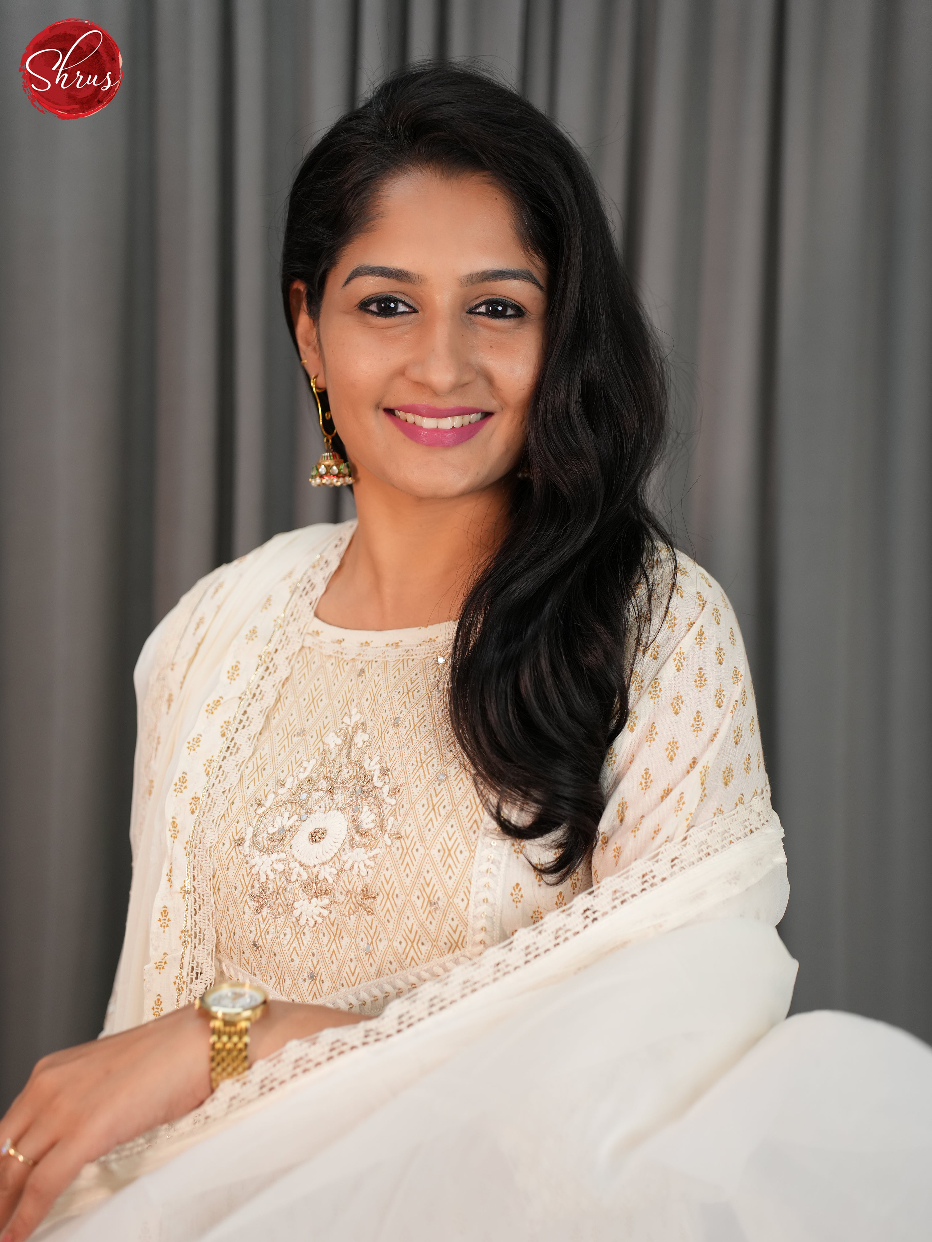 White -3pc Readymade Salwar - Shop on ShrusEternity.com