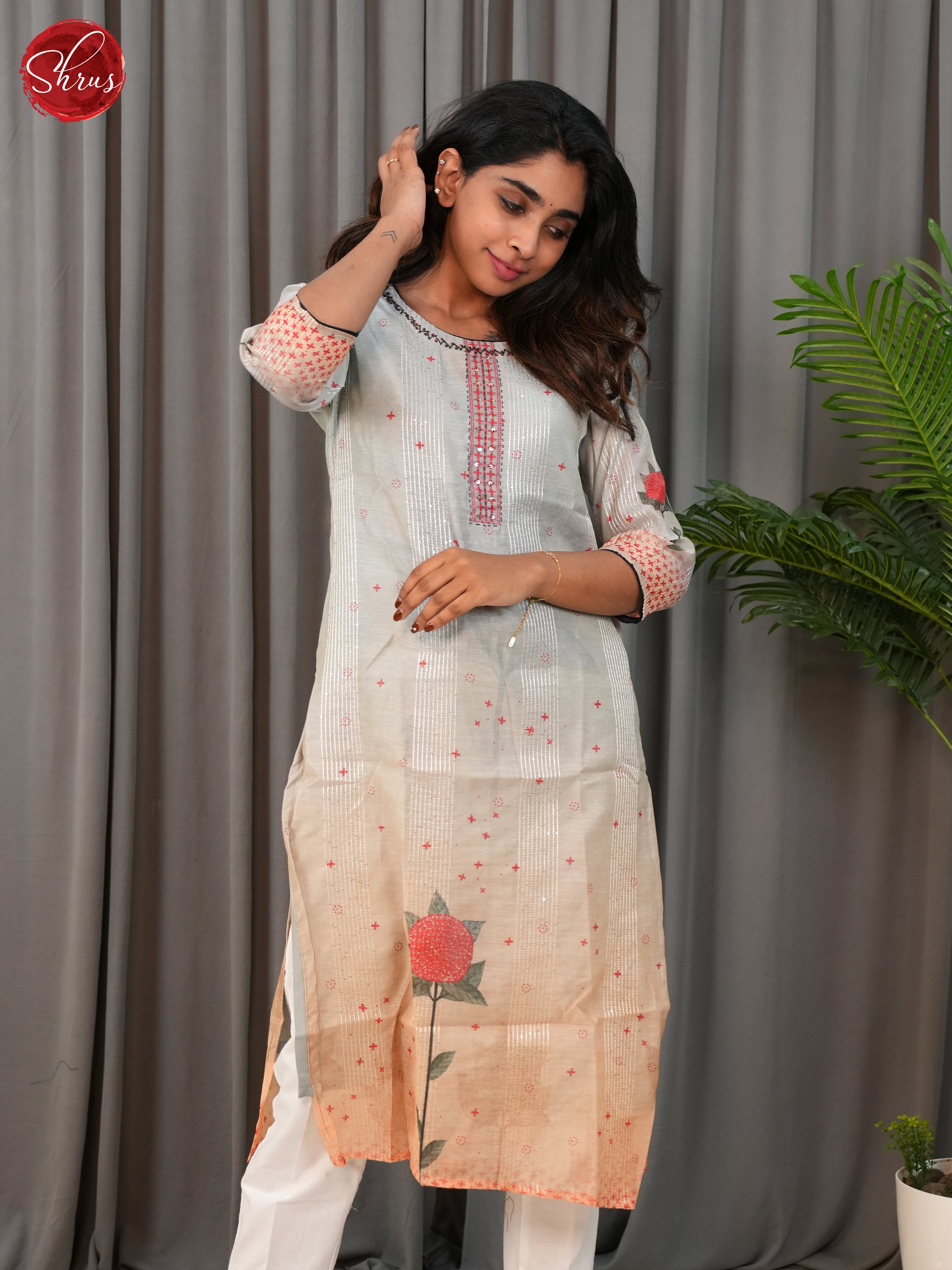 Blue -Readymade Kurti - Shop on ShrusEternity.com