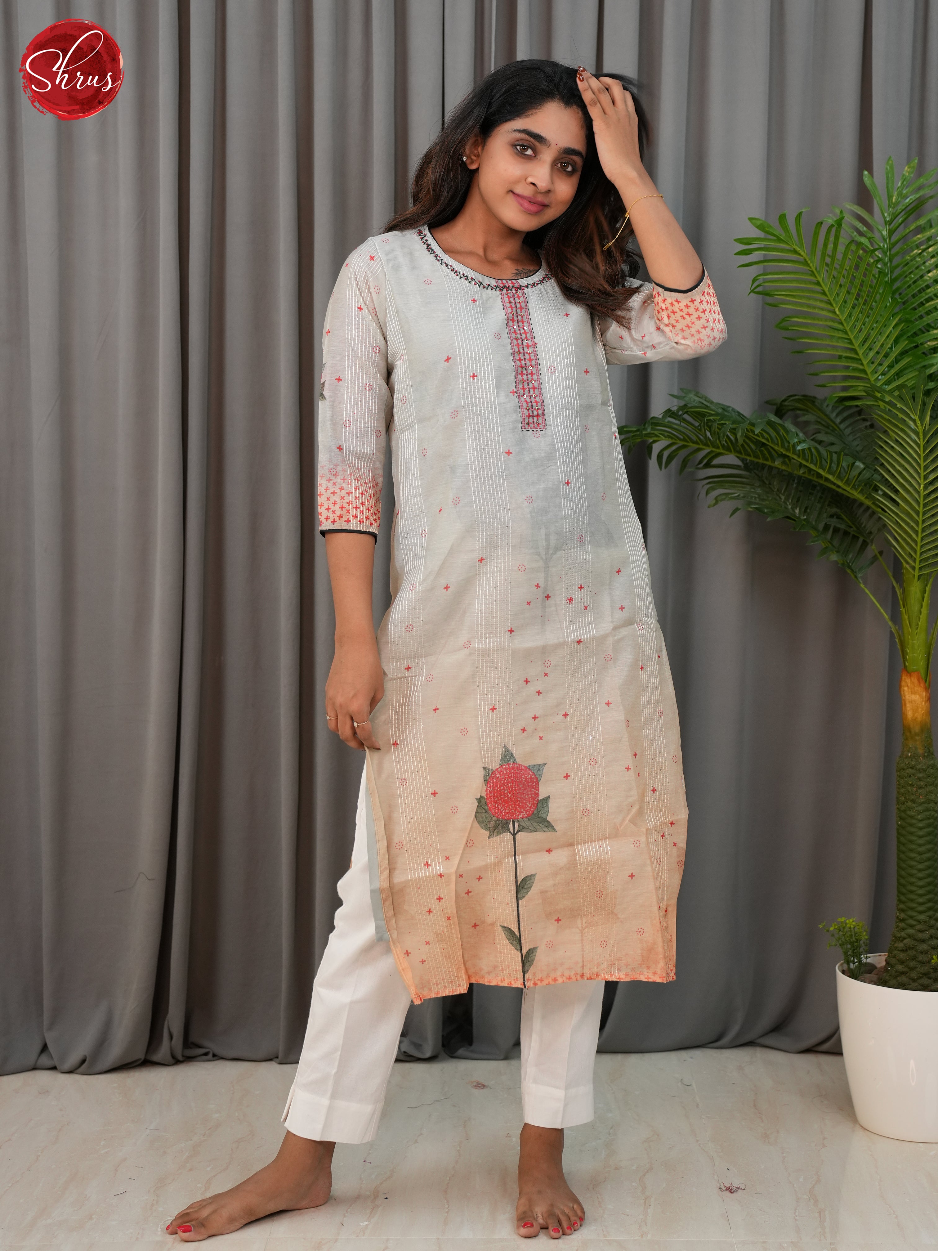Blue -Readymade Kurti - Shop on ShrusEternity.com