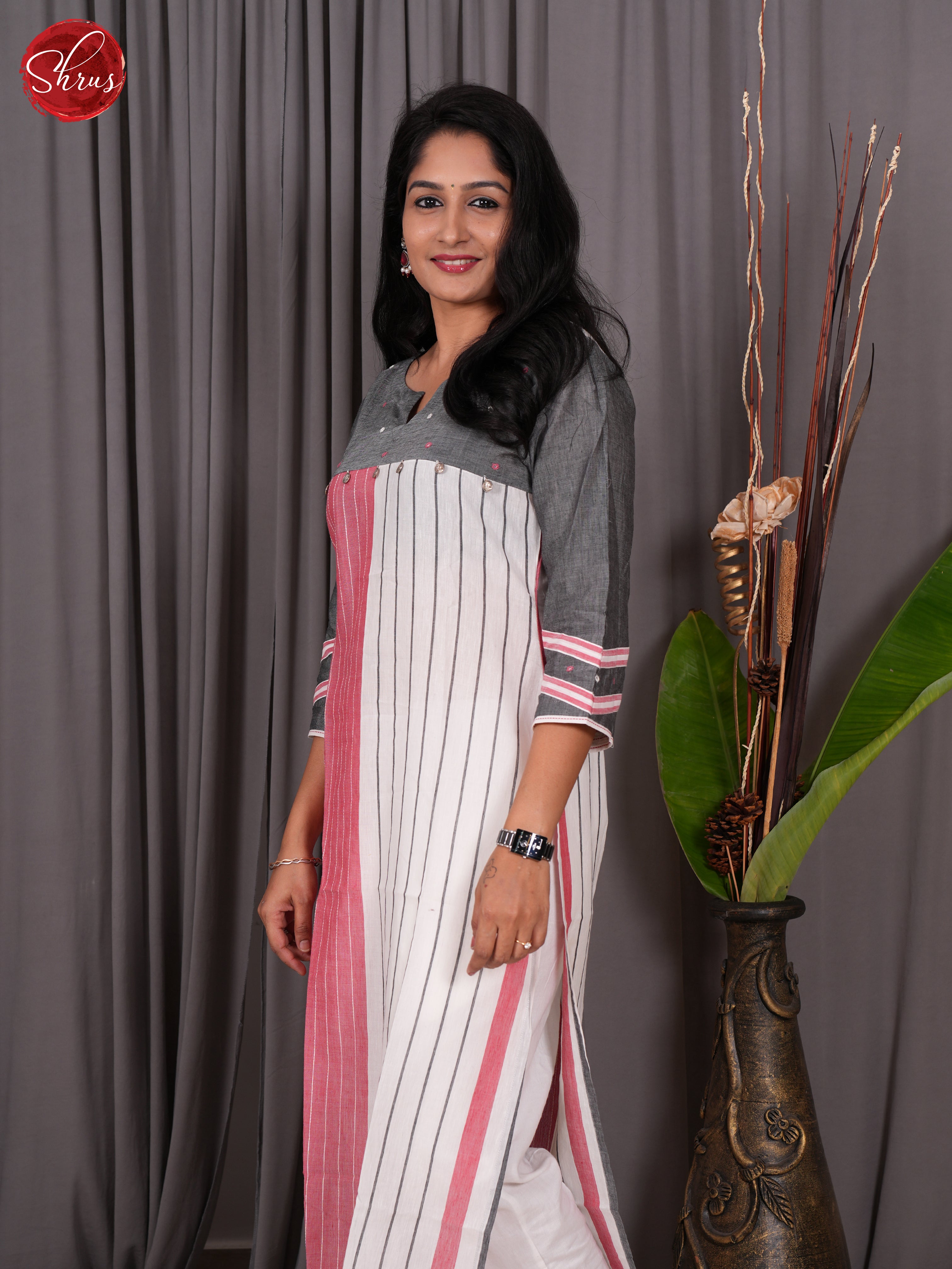 Grey & White -Readymade Suits - Shop on ShrusEternity.com