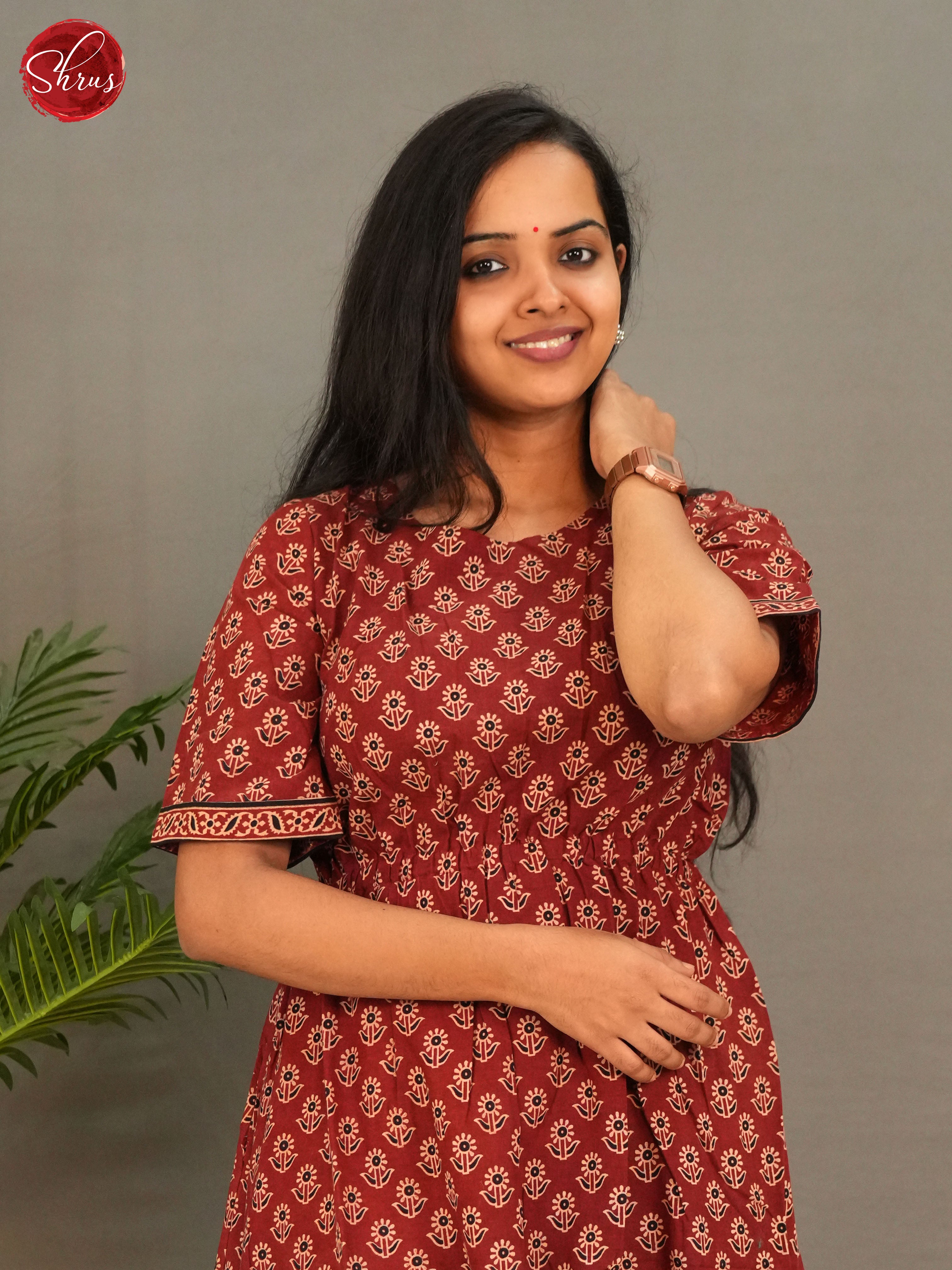 Maroon - Readymade Kurti - Shop on ShrusEternity.com