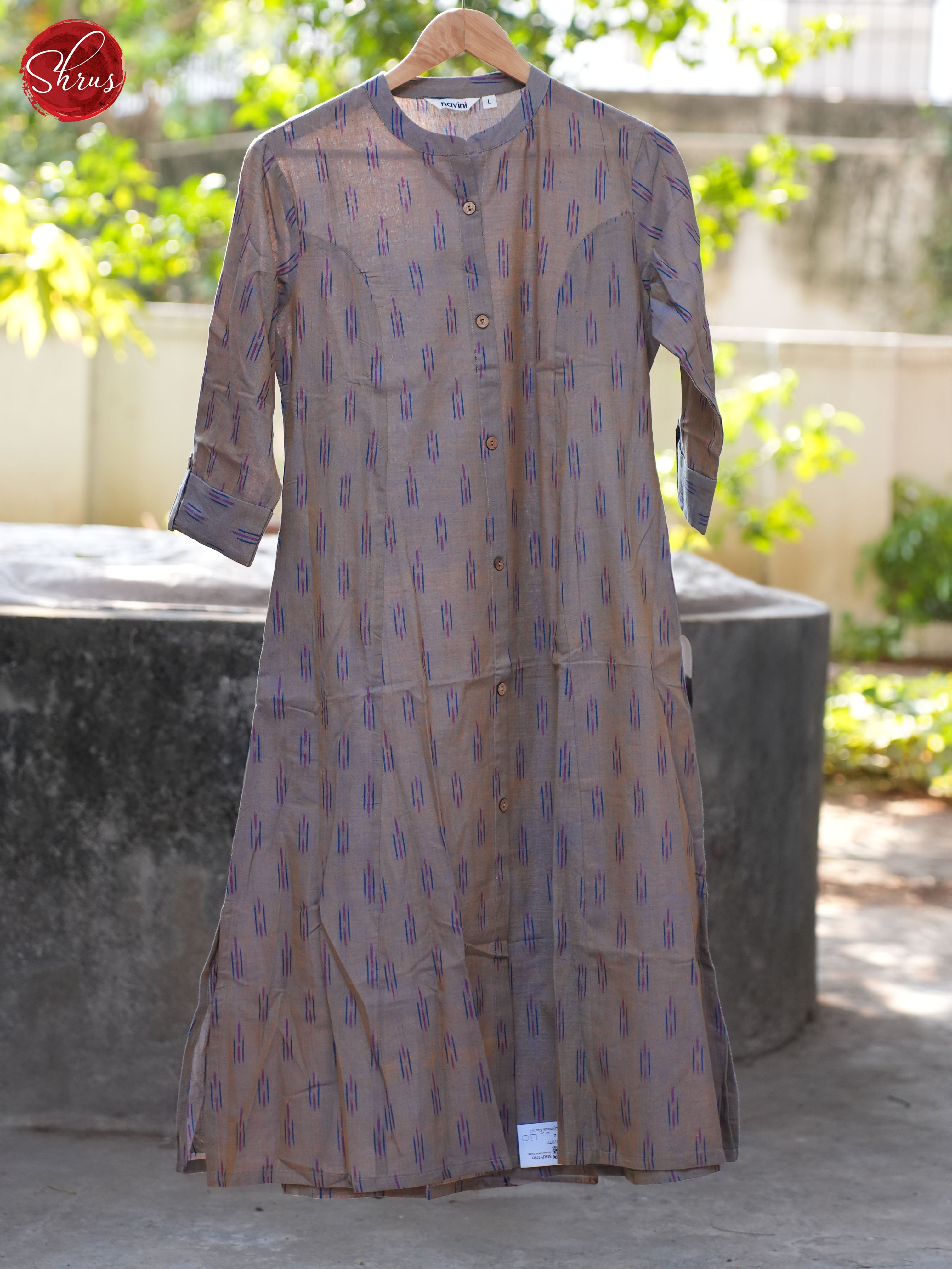 Grey - Readymade Kurti - Shop on ShrusEternity.com