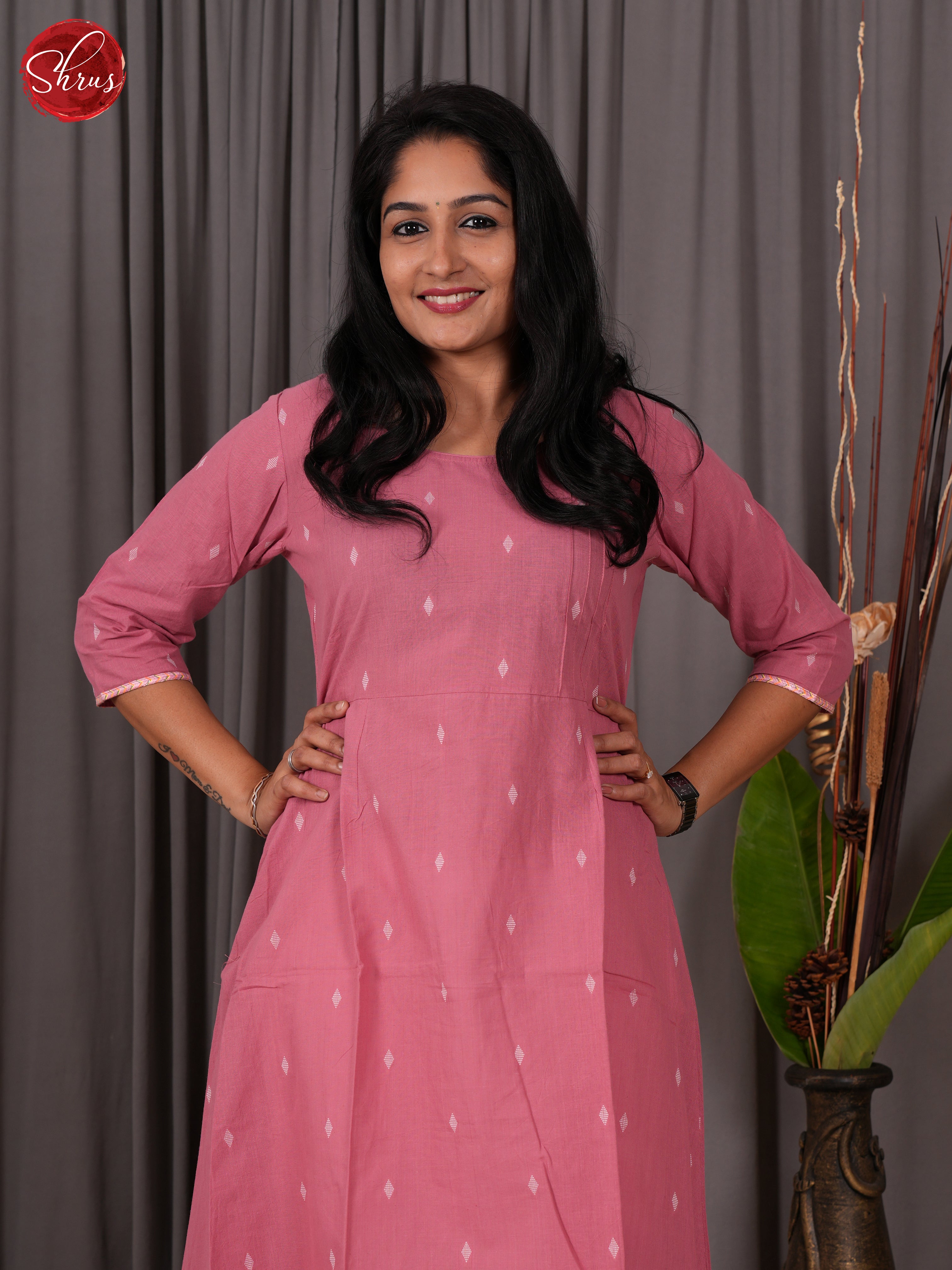 Pink -Readymade Kurti - Shop on ShrusEternity.com