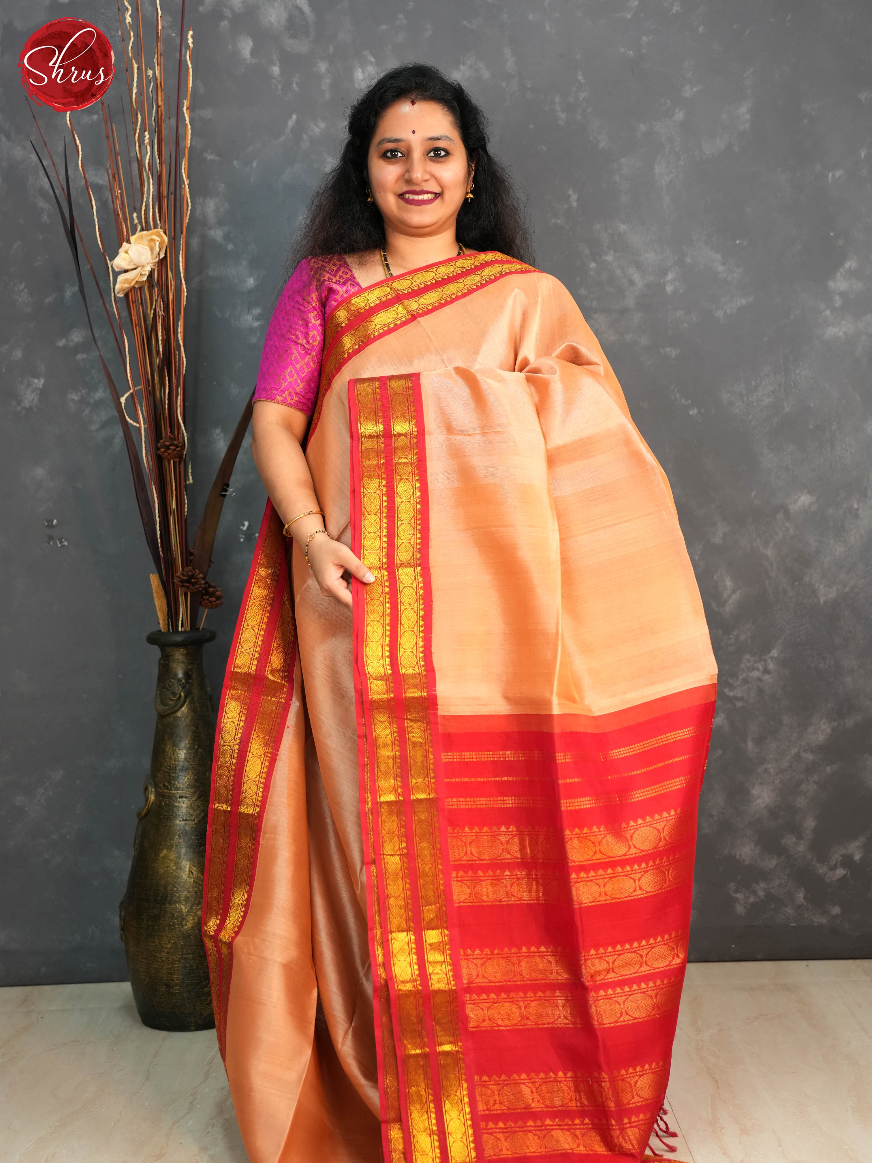 BTS24195 - Silk Cotton Saree - Shop on ShrusEternity.com