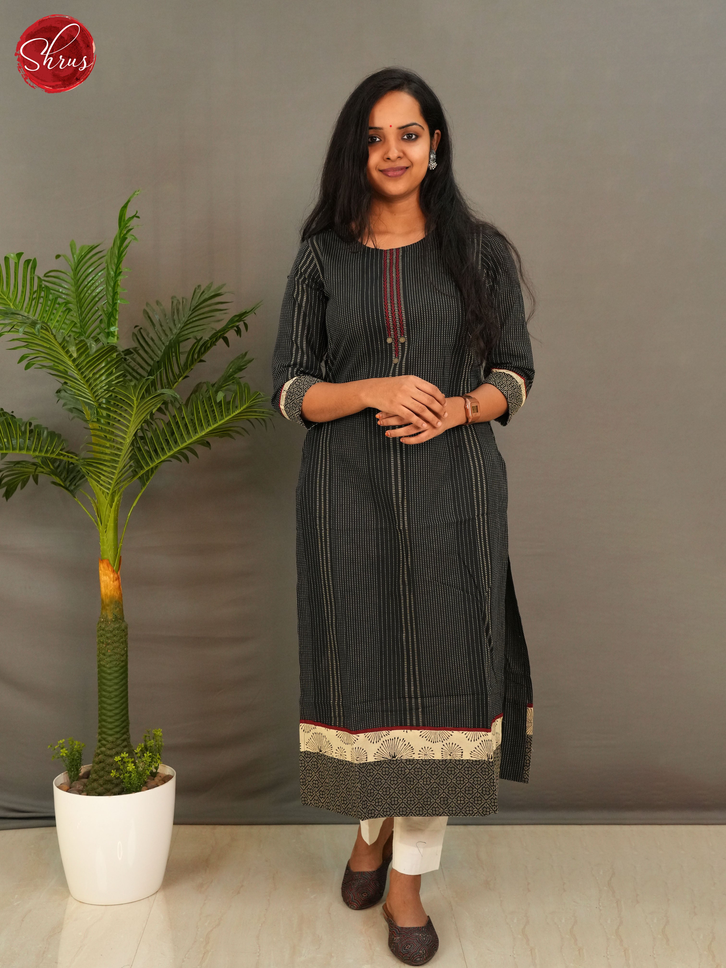 Black - Readymade Kurti - Shop on ShrusEternity.com