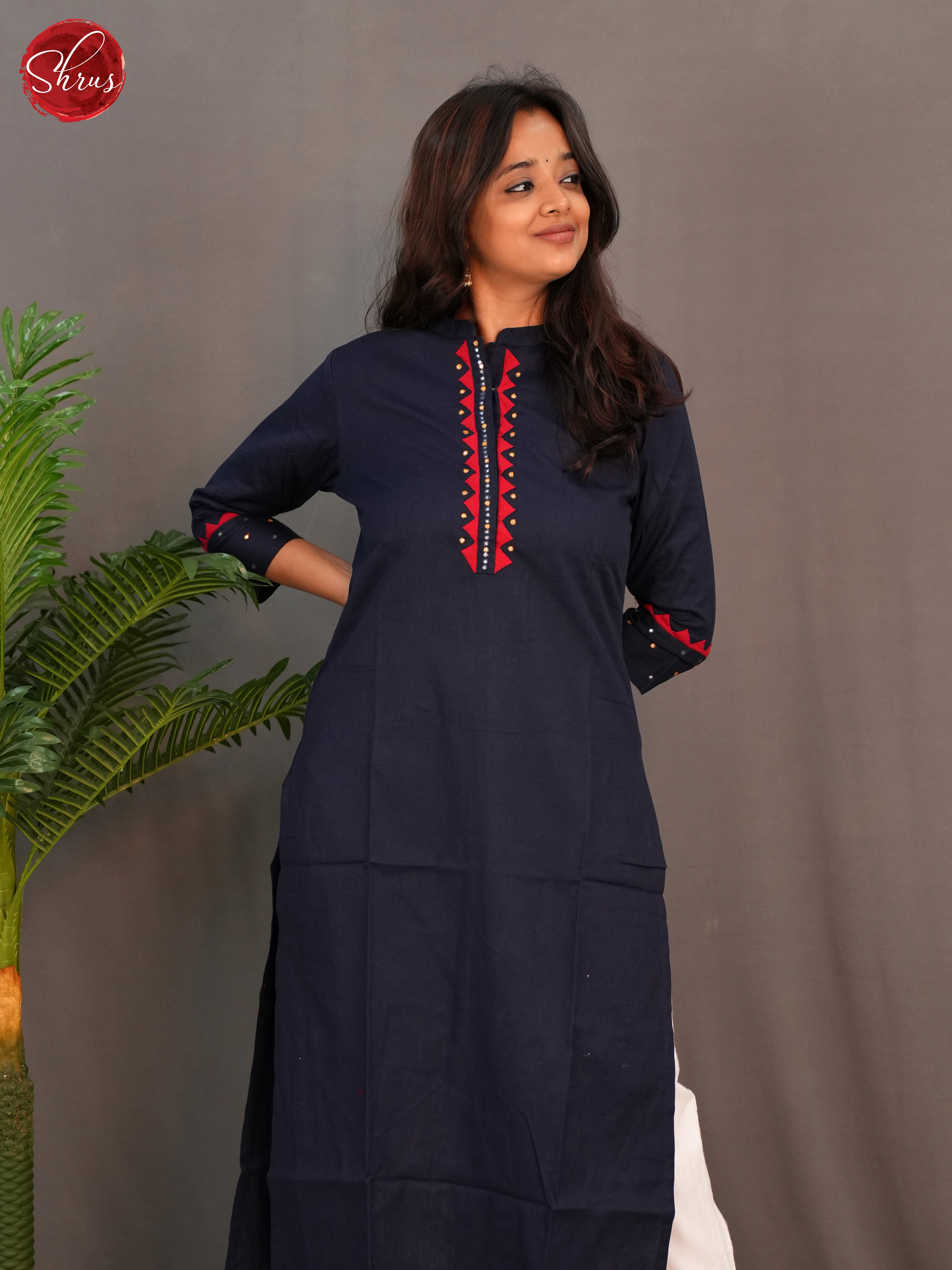 Blue - Readymade Kurti - Shop on ShrusEternity.com