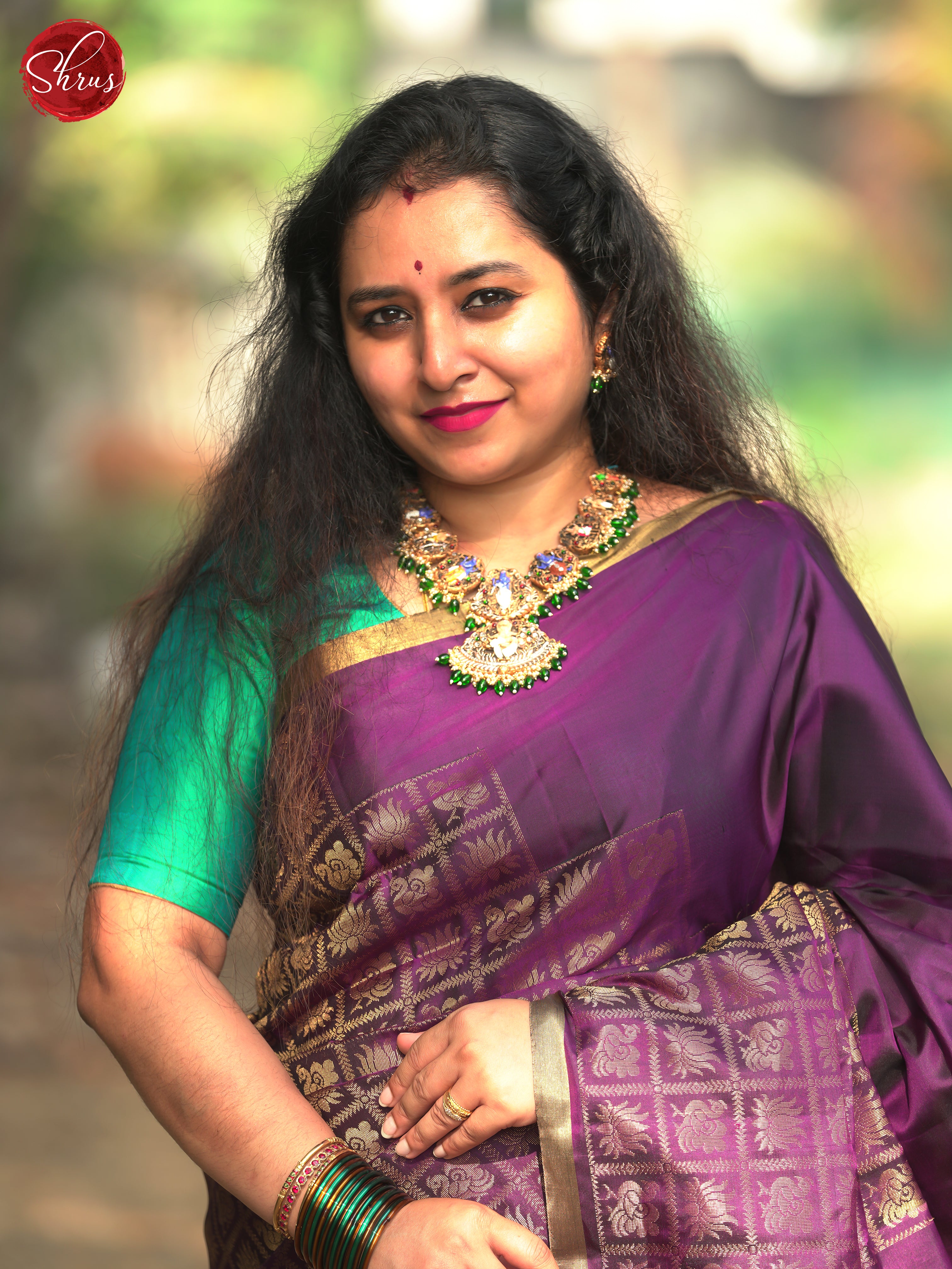 Purple(Single Tone)- Soft silk Saree - Shop on ShrusEternity.com