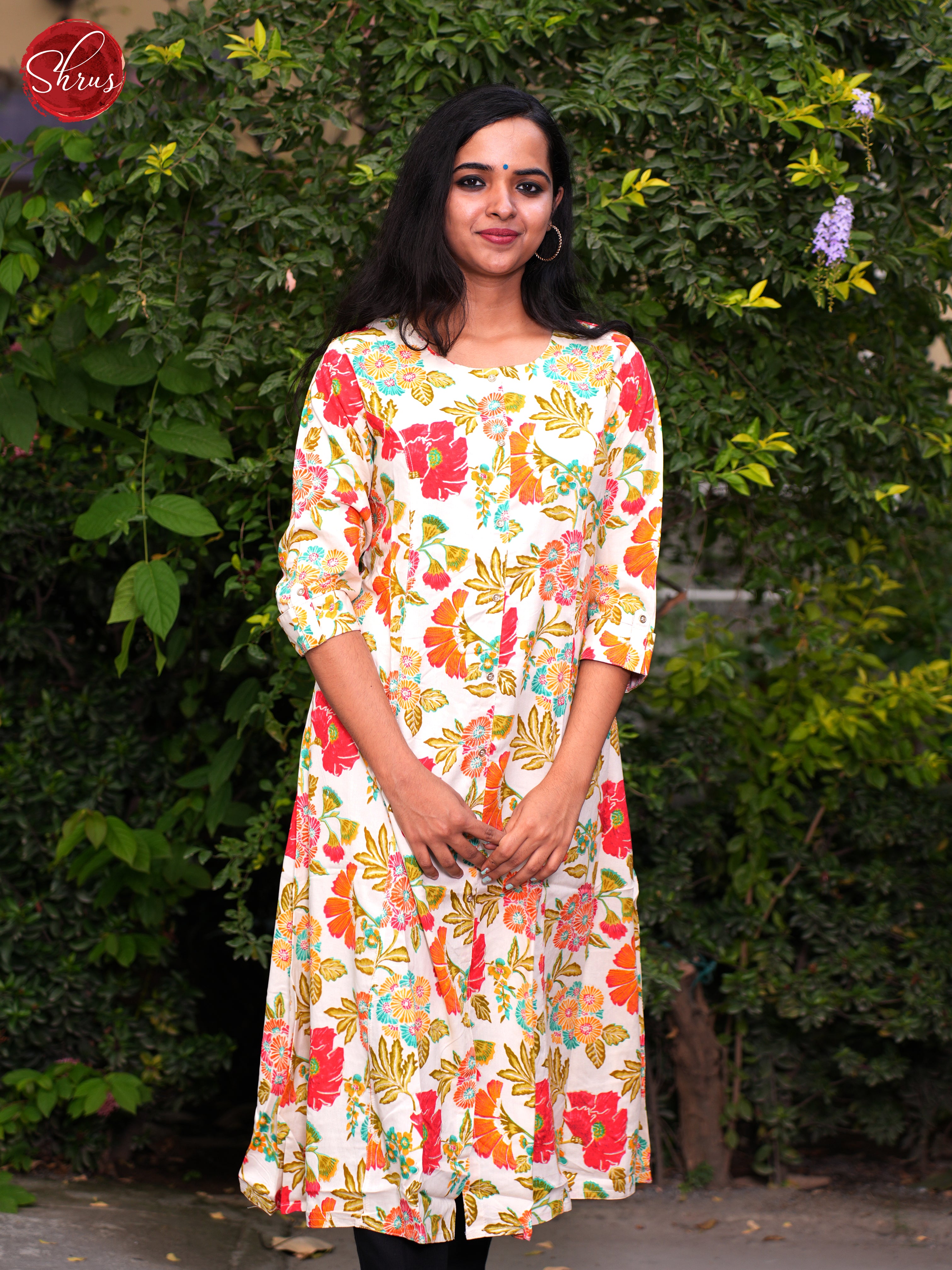 Cream - Readymade Kurti - Shop on ShrusEternity.com