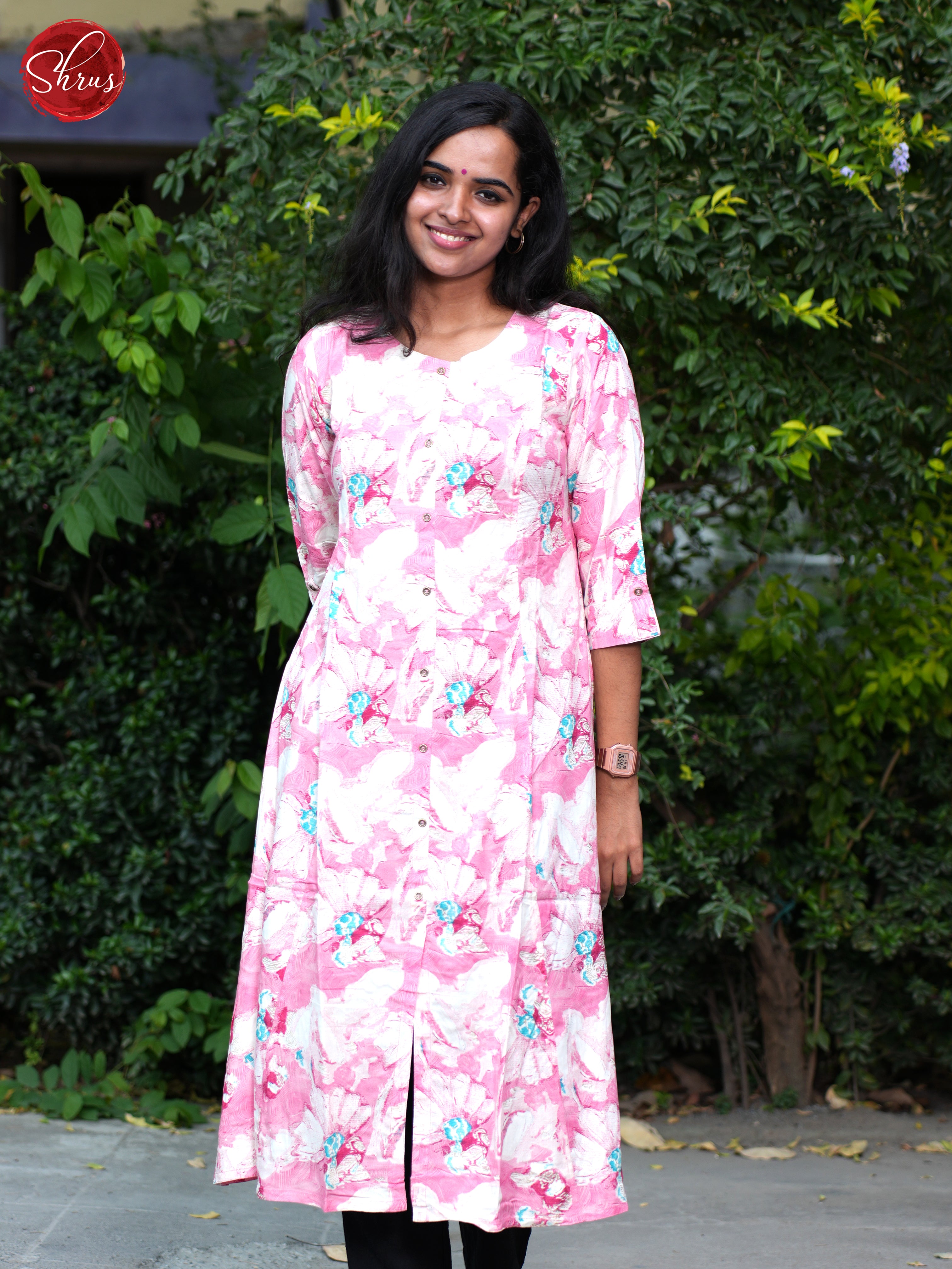 Pink- Casual Kurti - Shop on ShrusEternity.com