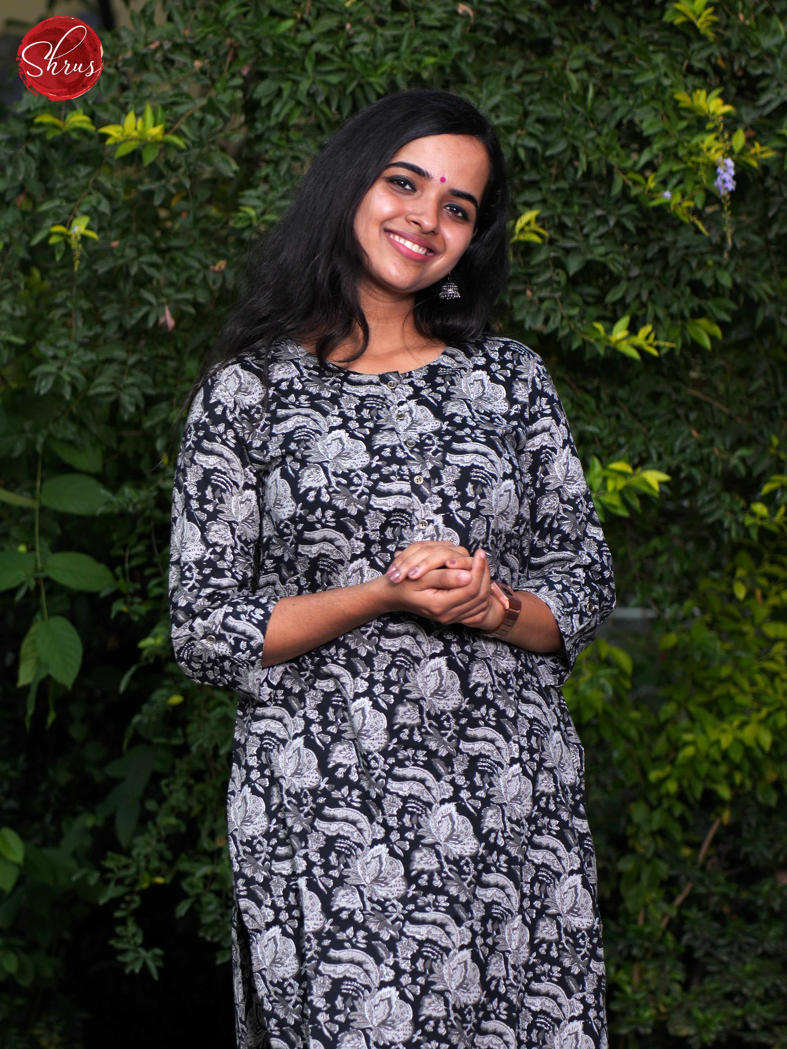 Black- Casual Readymade Kurti - Shop on ShrusEternity.com