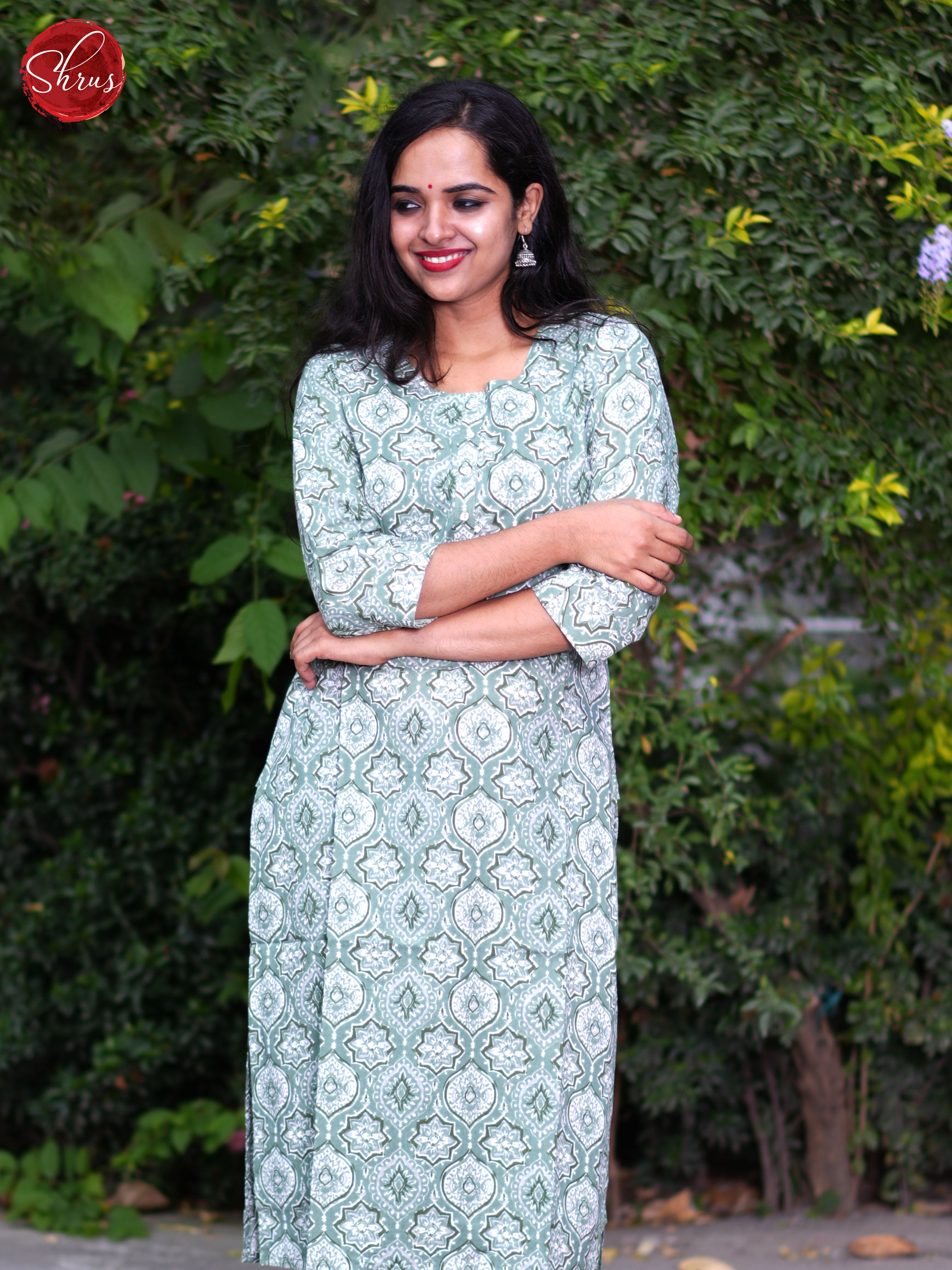 Blue - Readymade Kurti - Shop on ShrusEternity.com