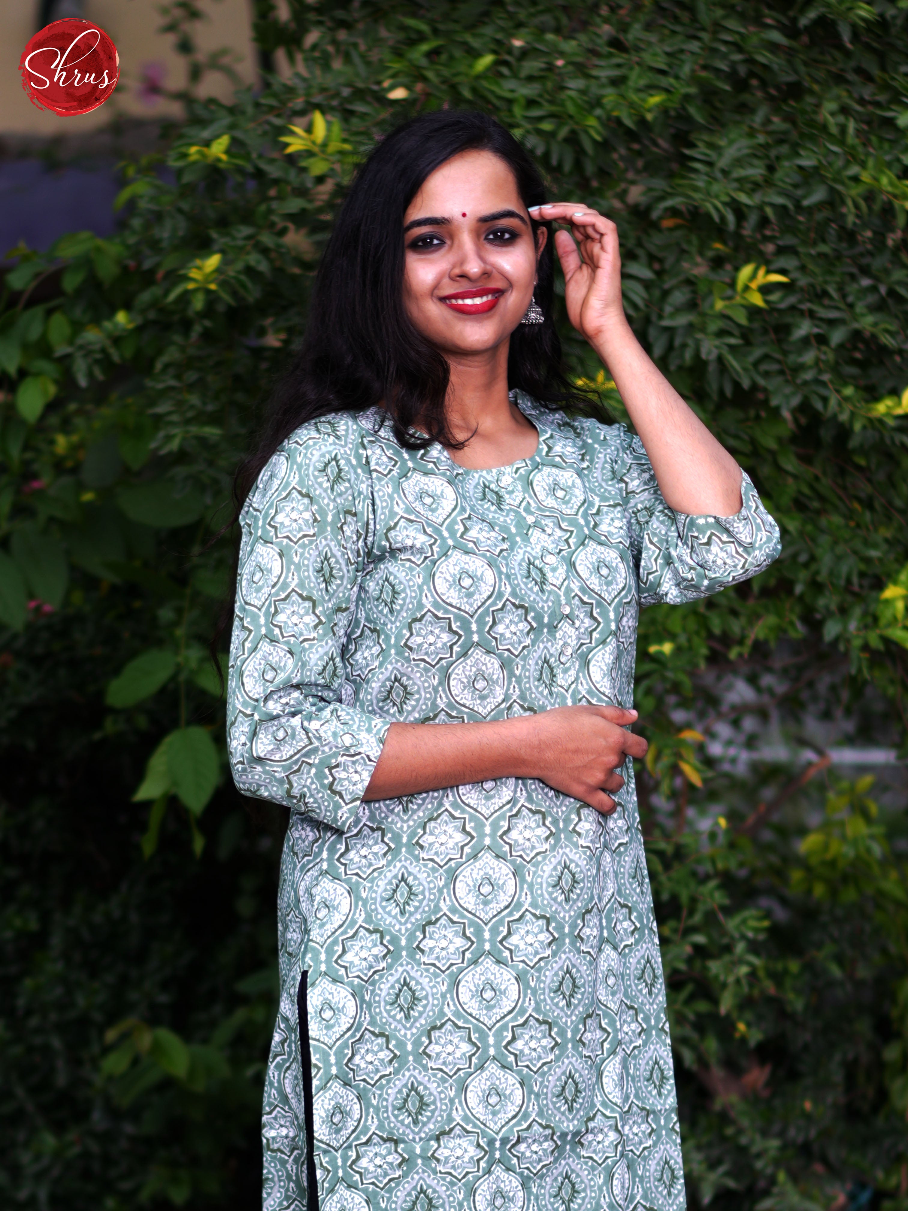 Blue - Readymade Kurti - Shop on ShrusEternity.com