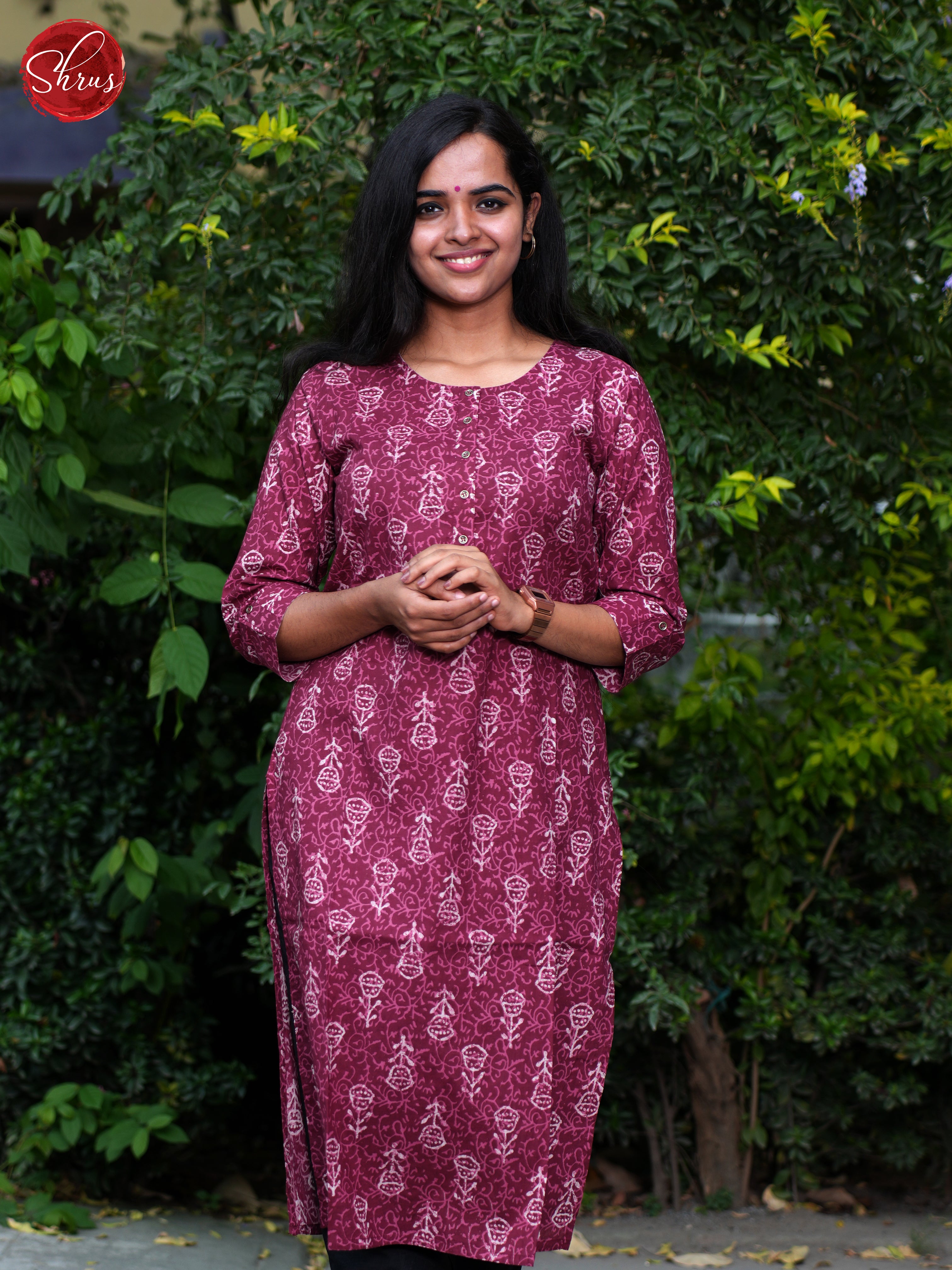 Majenta Pink - Casual Kurti - Shop on ShrusEternity.com