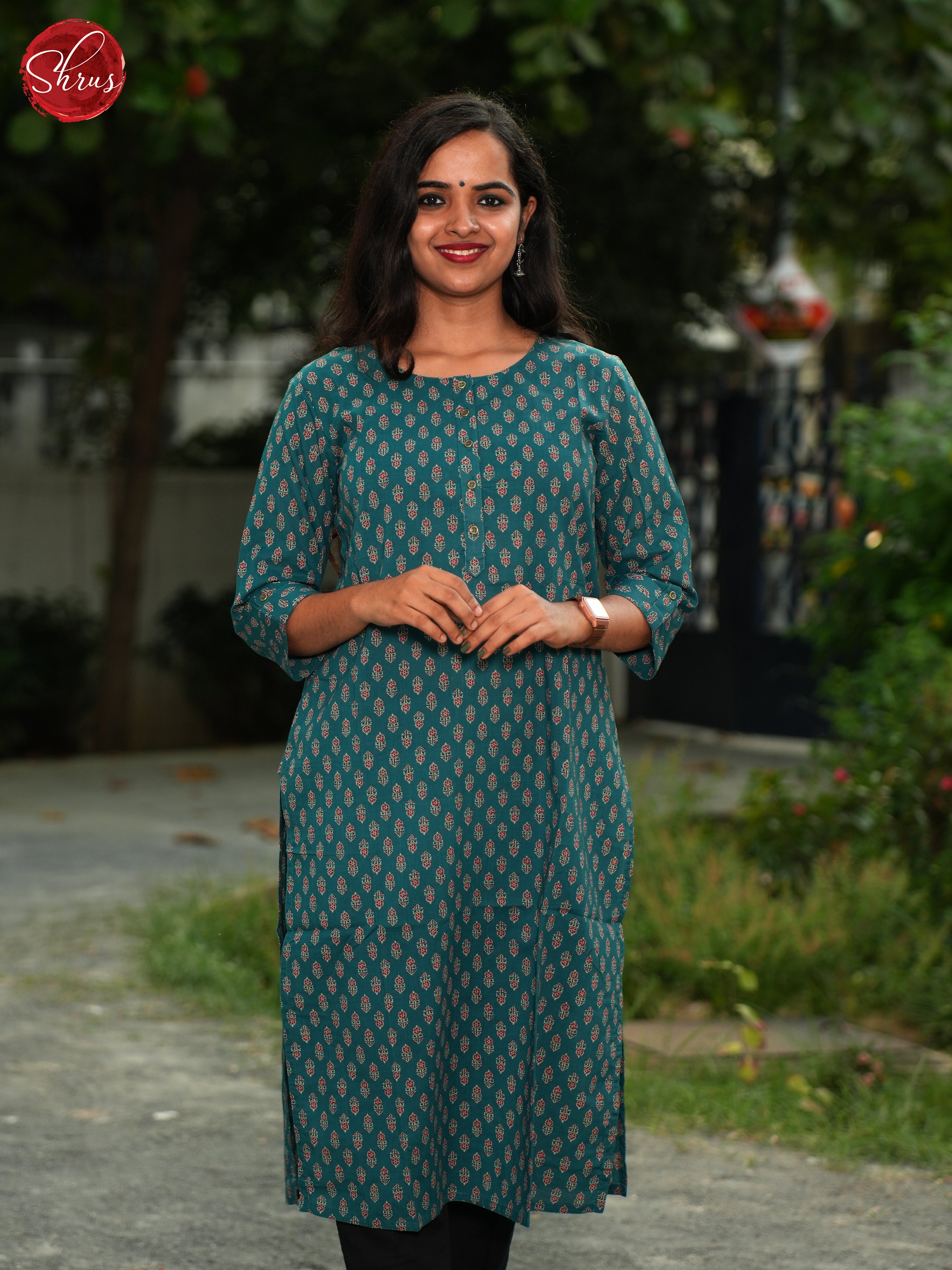 Green - Casual Readymade Kurti - Shop on ShrusEternity.com