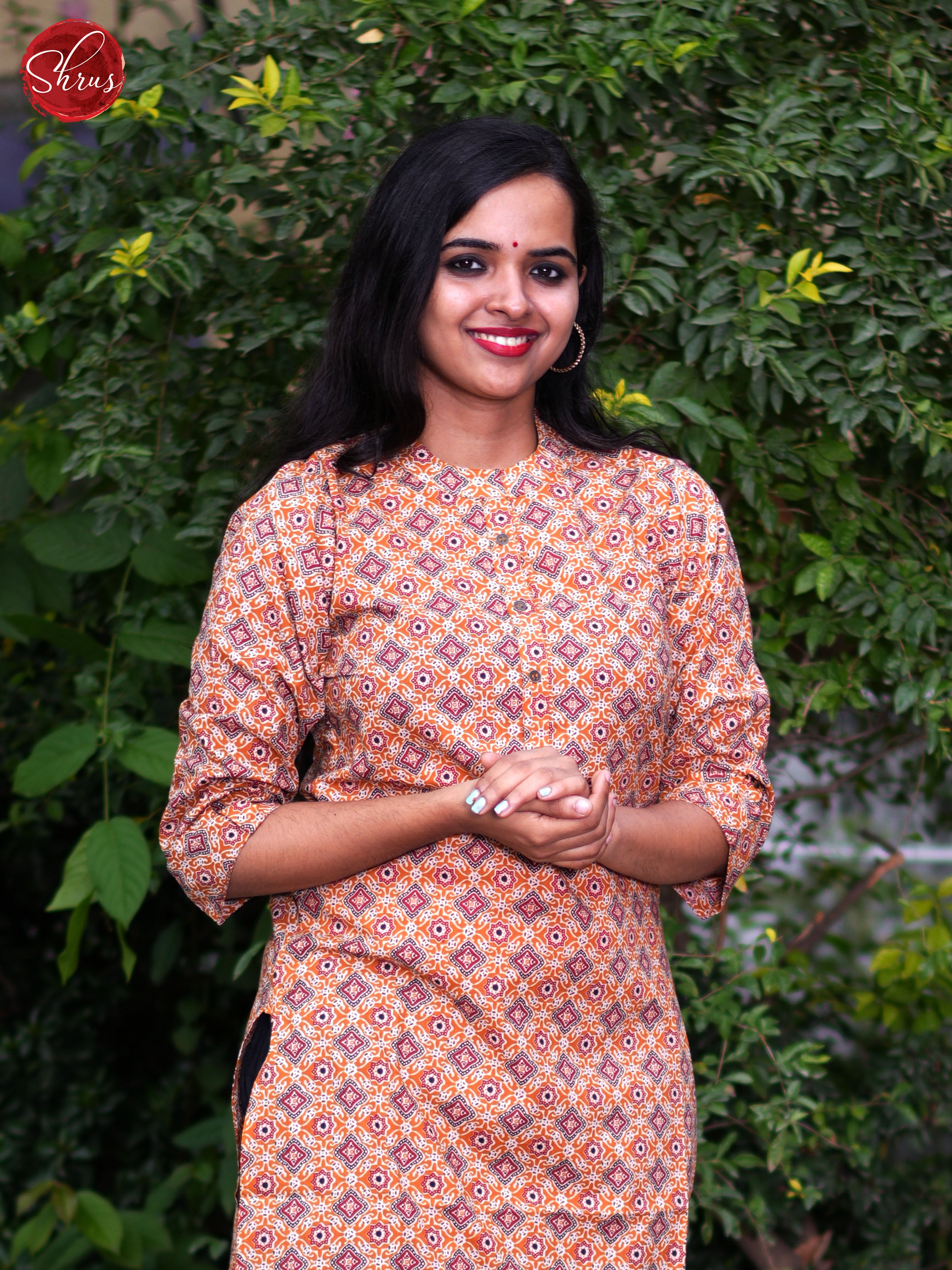 Brown - Readymade Kurti - Shop on ShrusEternity.com