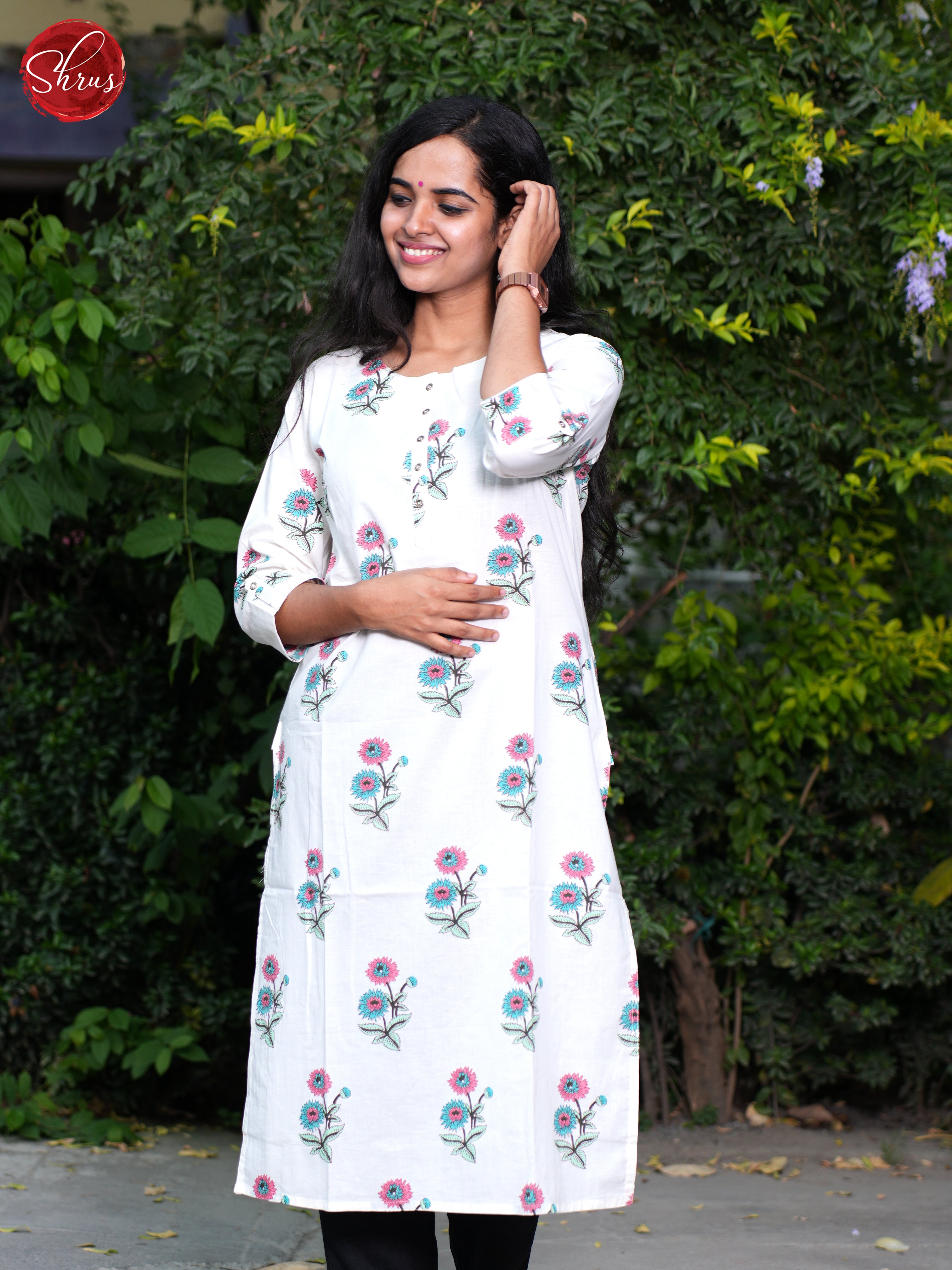 White- Casual Kurti - Shop on ShrusEternity.com