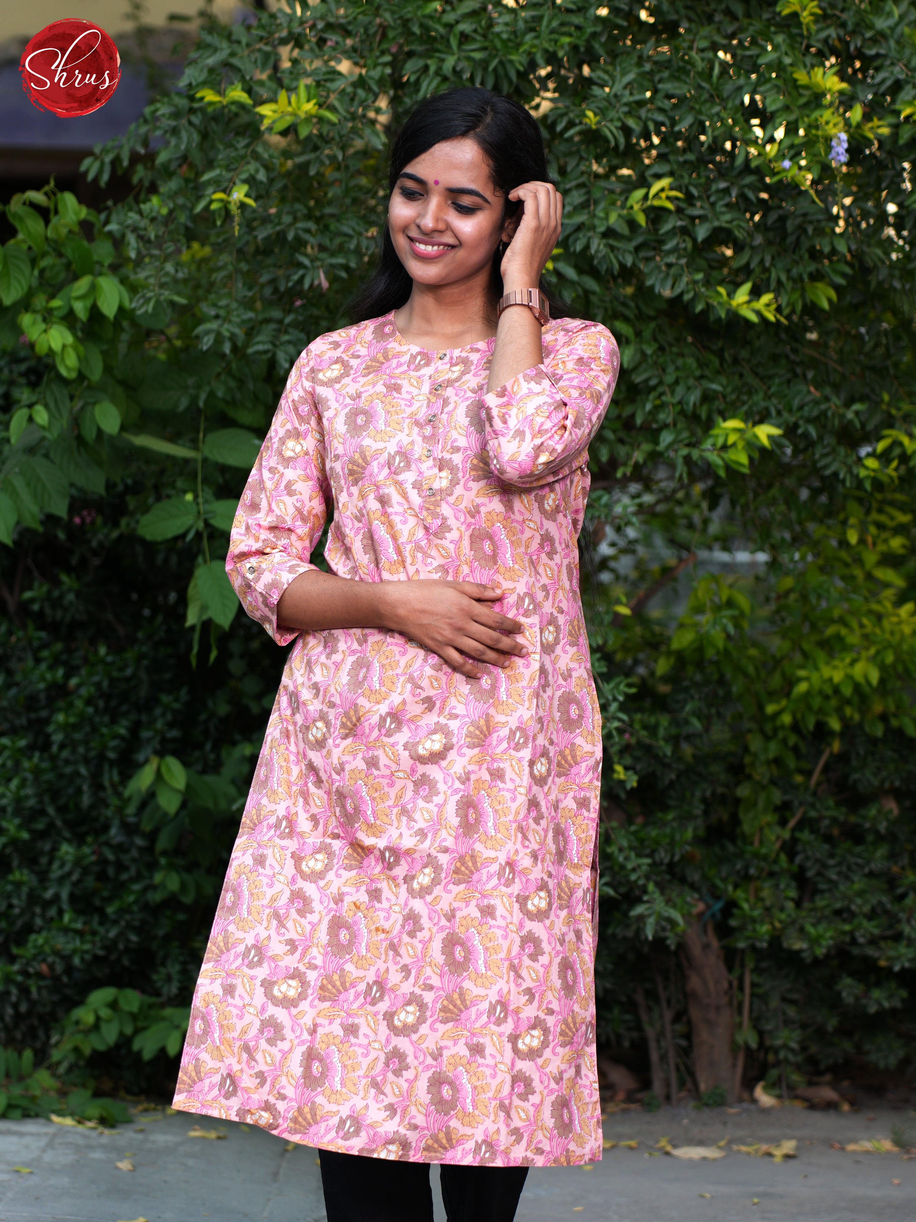 Pink - Readymade Kurti - Shop on ShrusEternity.com