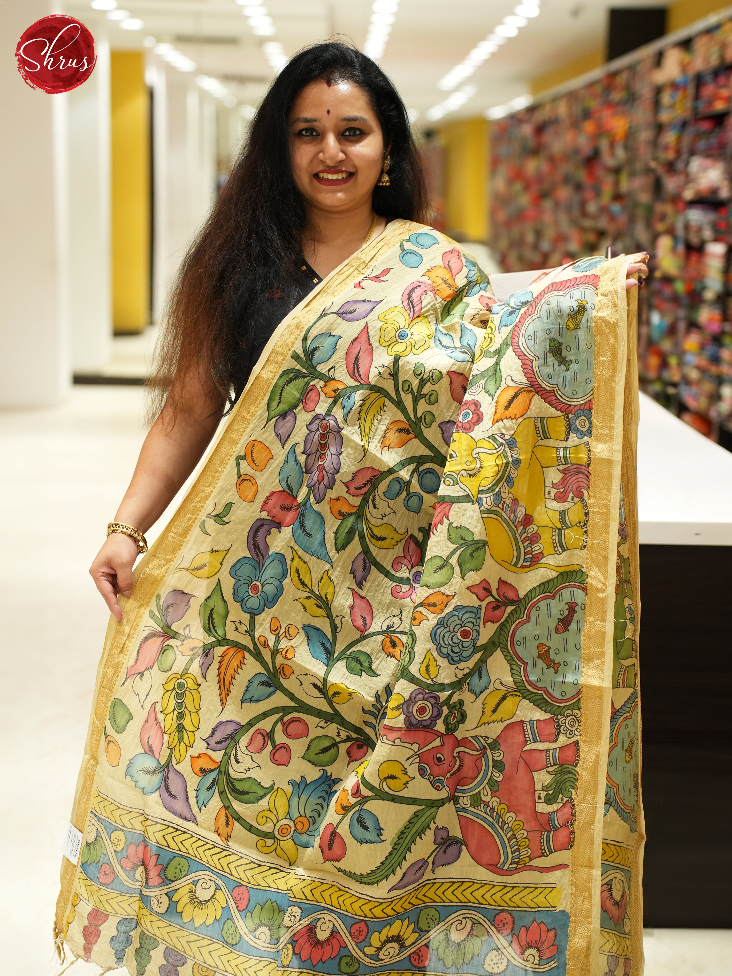 Cream - Dupatta - Shop on ShrusEternity.com