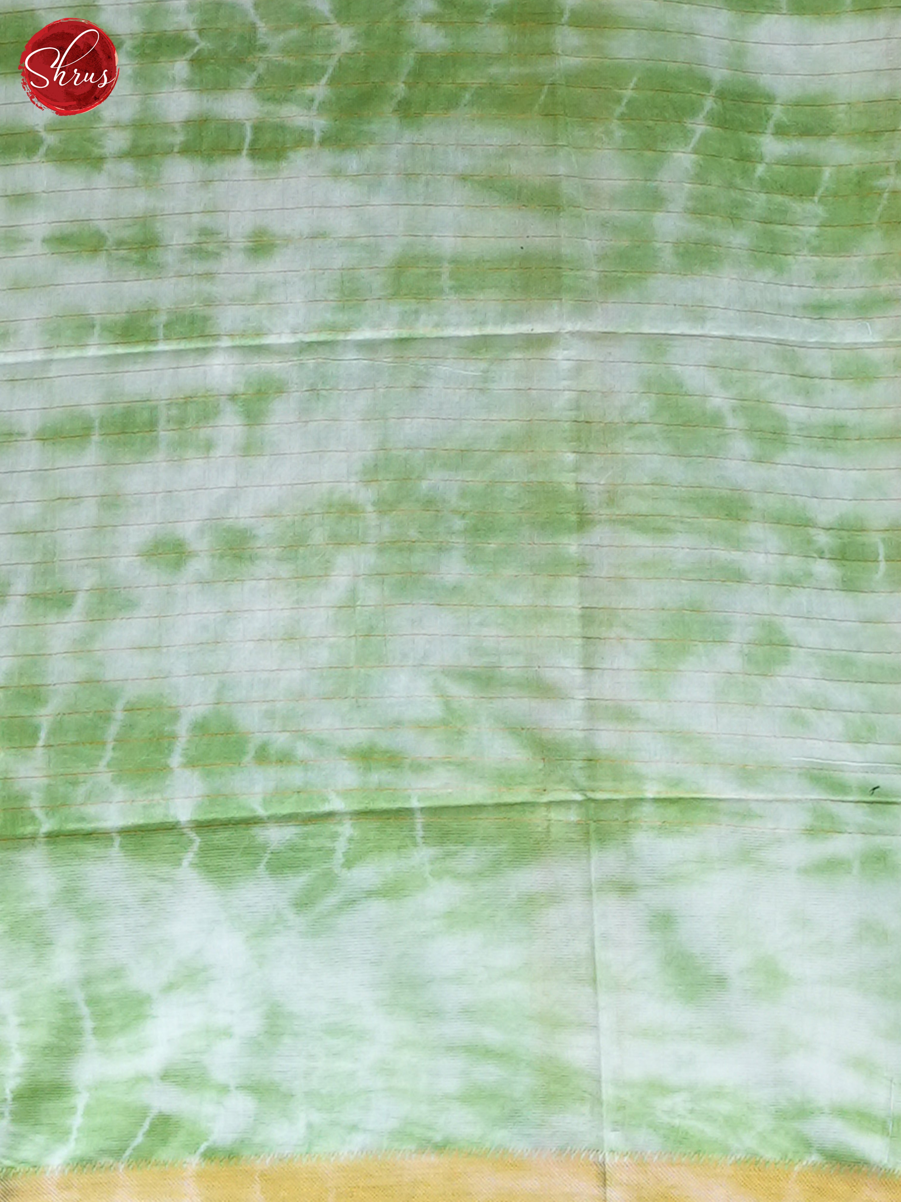 Green & Cream - Shibori Saree - Shop on ShrusEternity.com