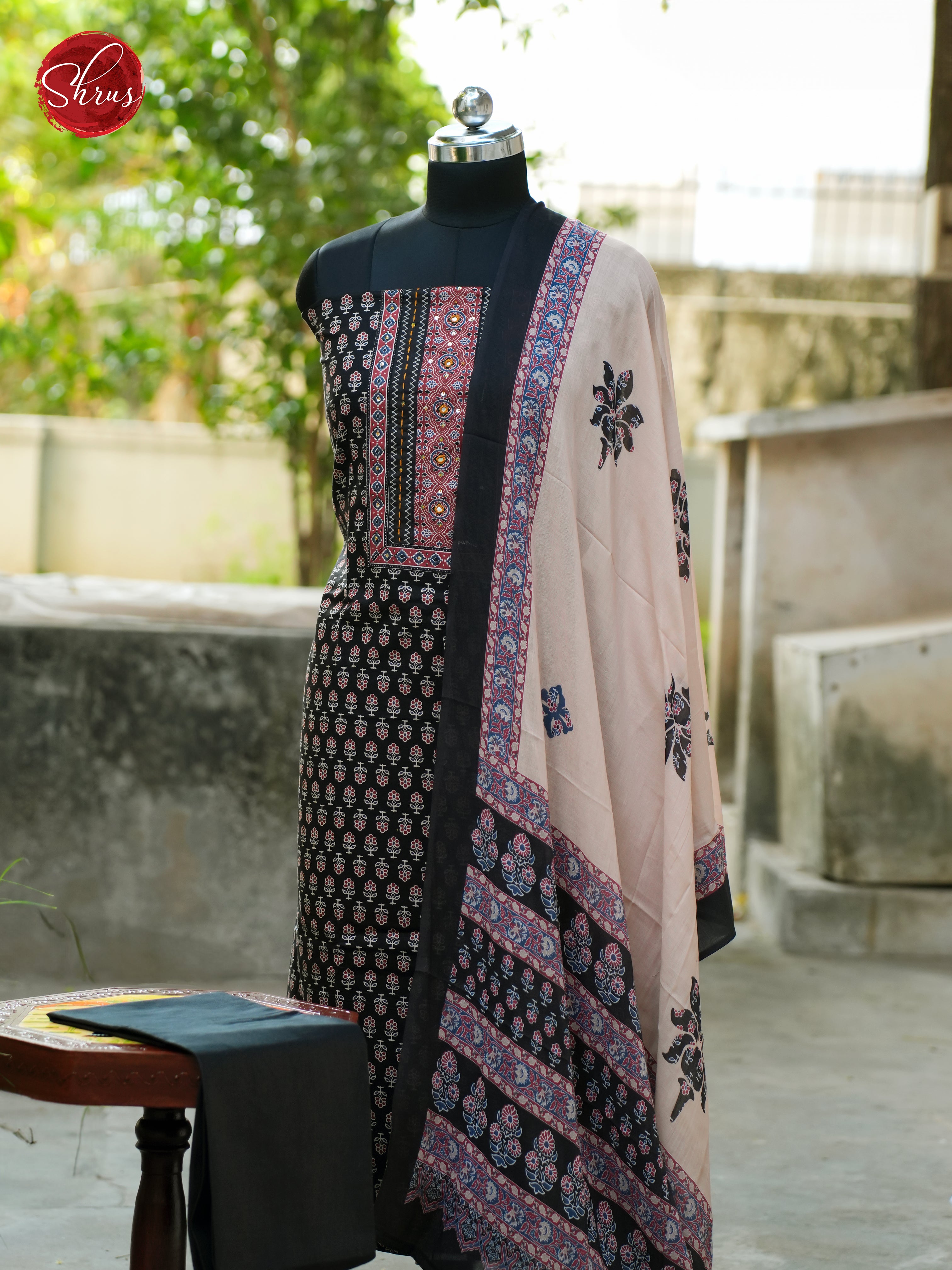 Black & Cream - Ajrakh Salwar - Shop on ShrusEternity.com