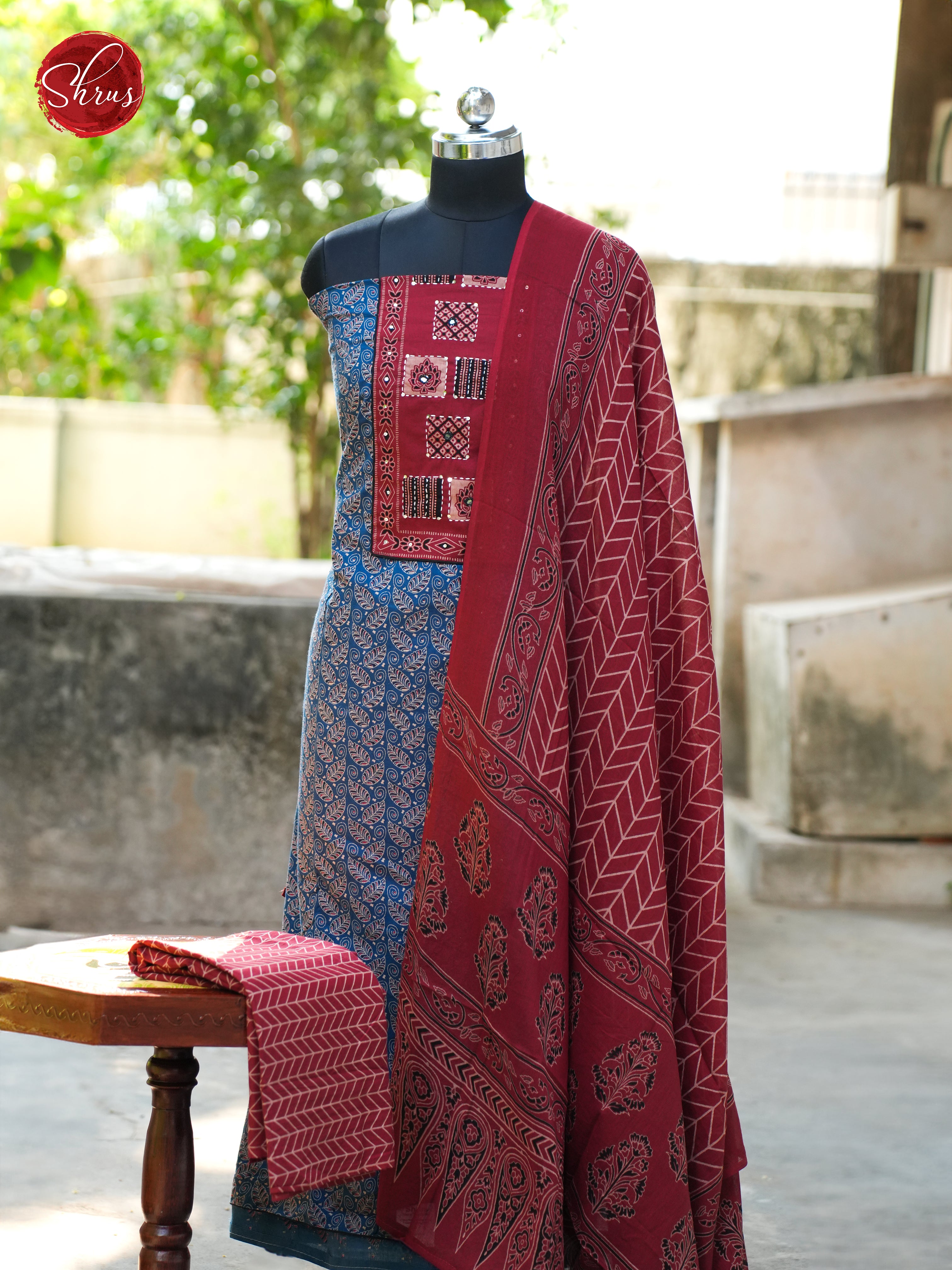 CDS12067 - Ajrakh Salwar - Shop on ShrusEternity.com