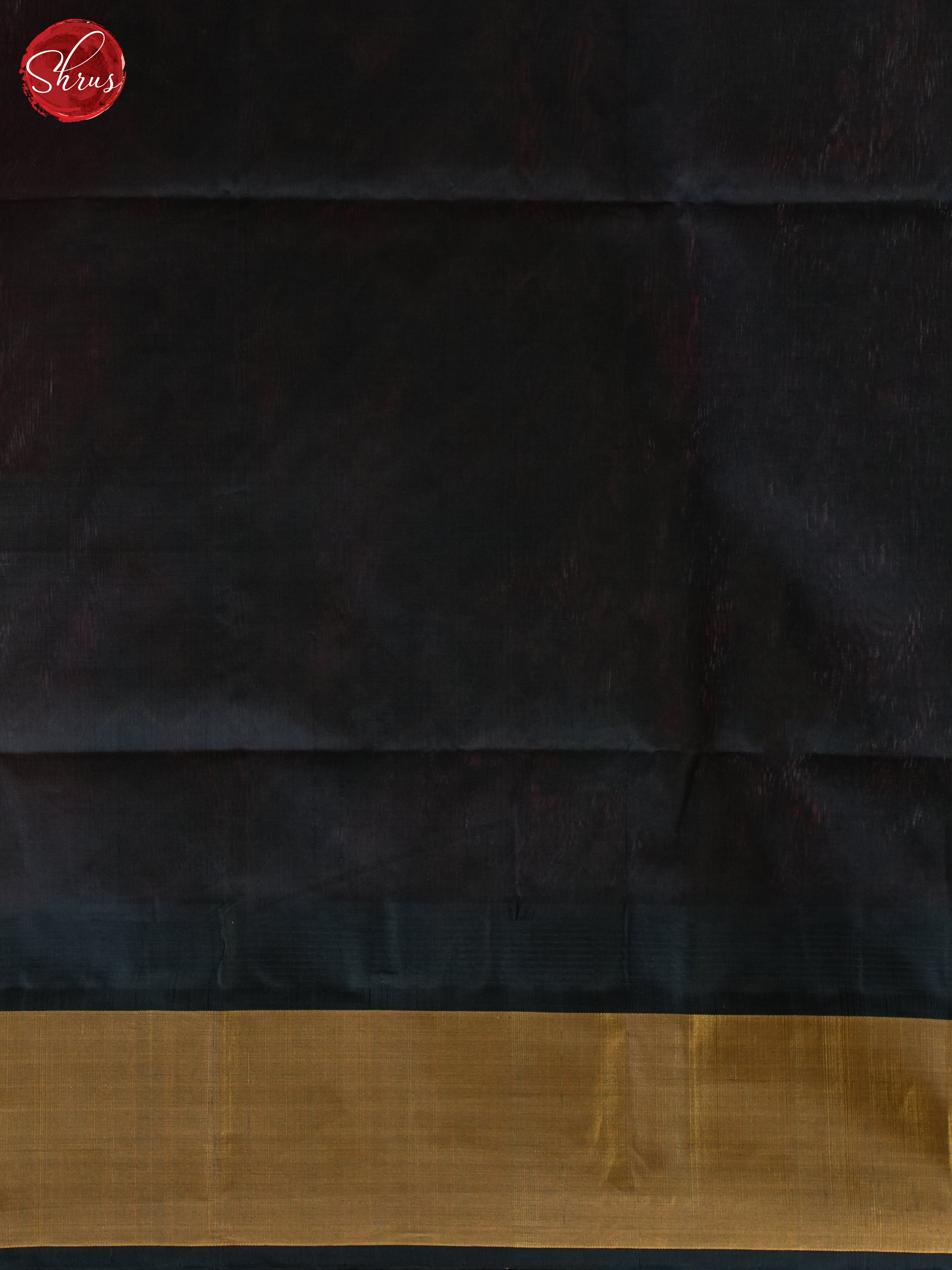 Pink & Black - Silk Cotton Saree - Shop on ShrusEternity.com