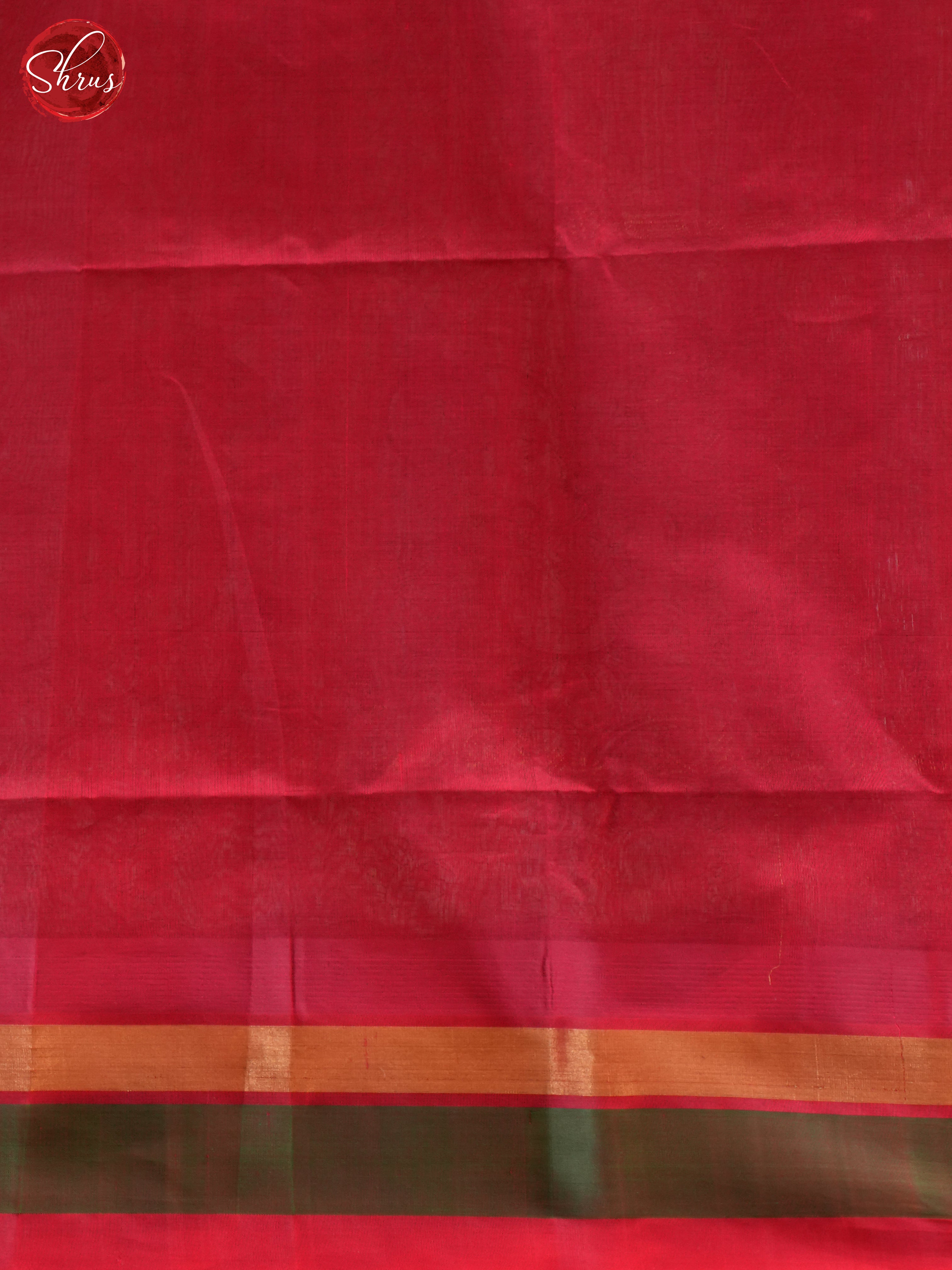 White & Red - Silk Cotton Saree - Shop on ShrusEternity.com