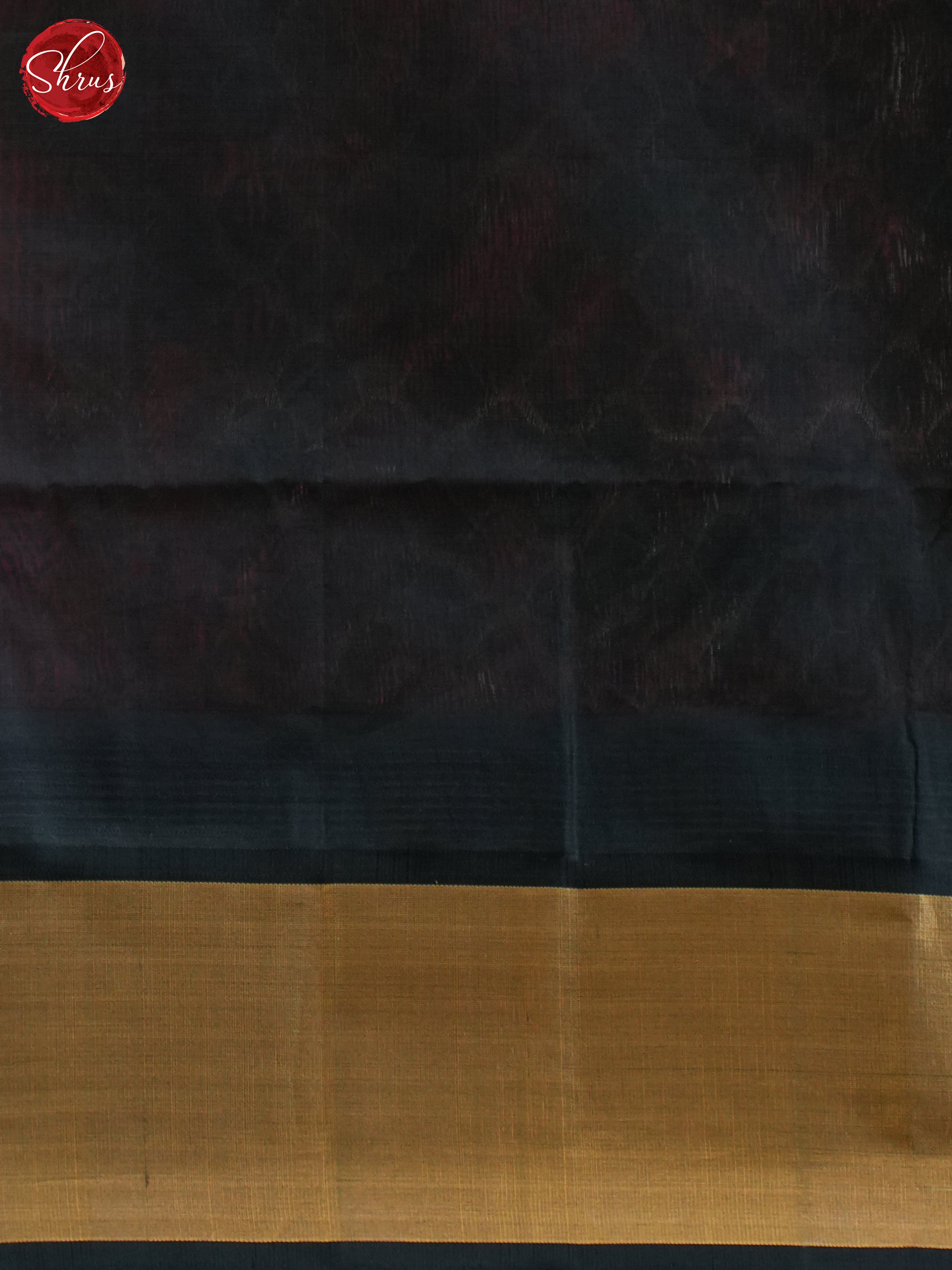 Beige & Black - Silk Cotton Saree - Shop on ShrusEternity.com