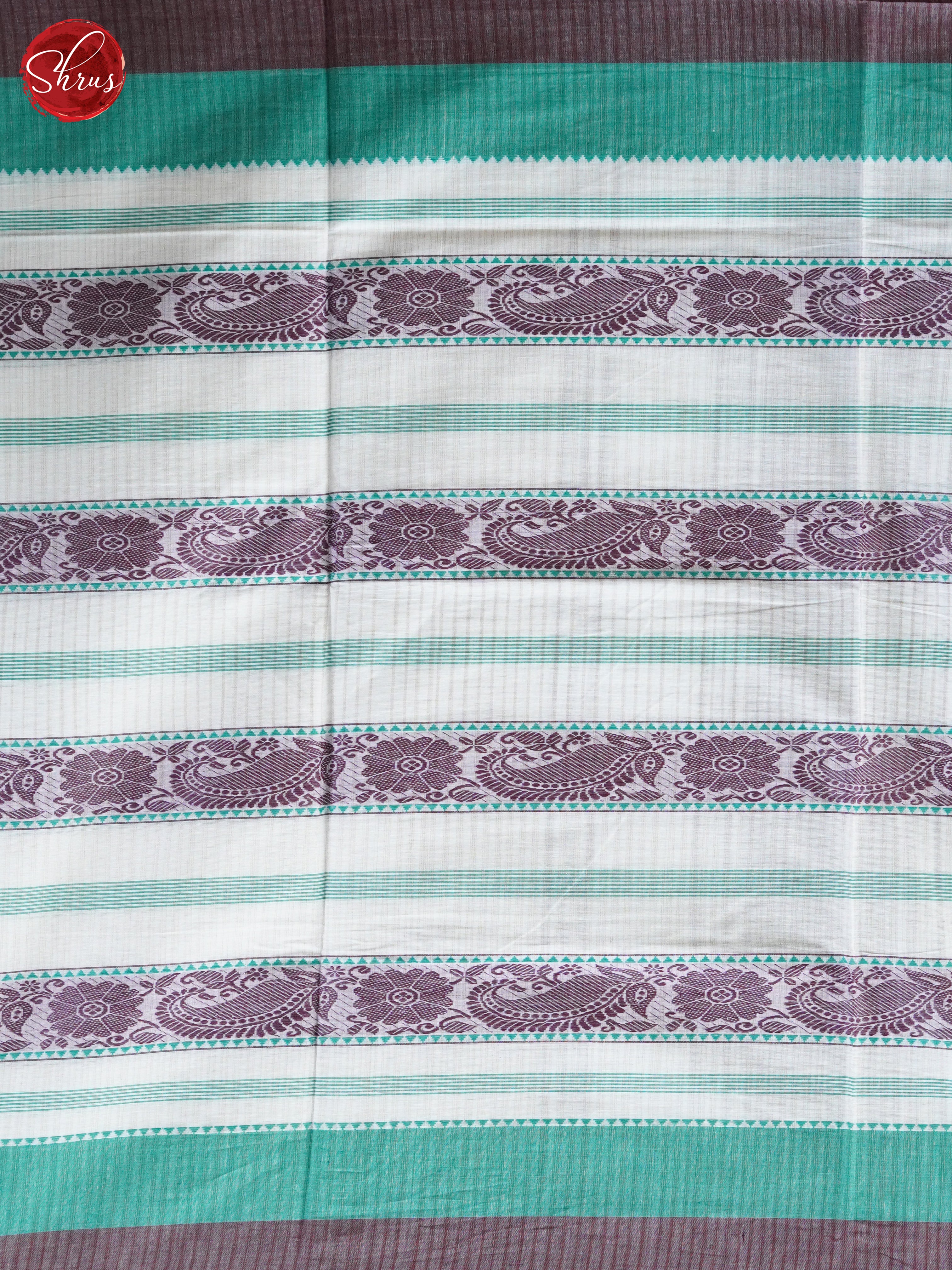 White & Green - Mercerized Cotton Saree - Shop on ShrusEternity.com