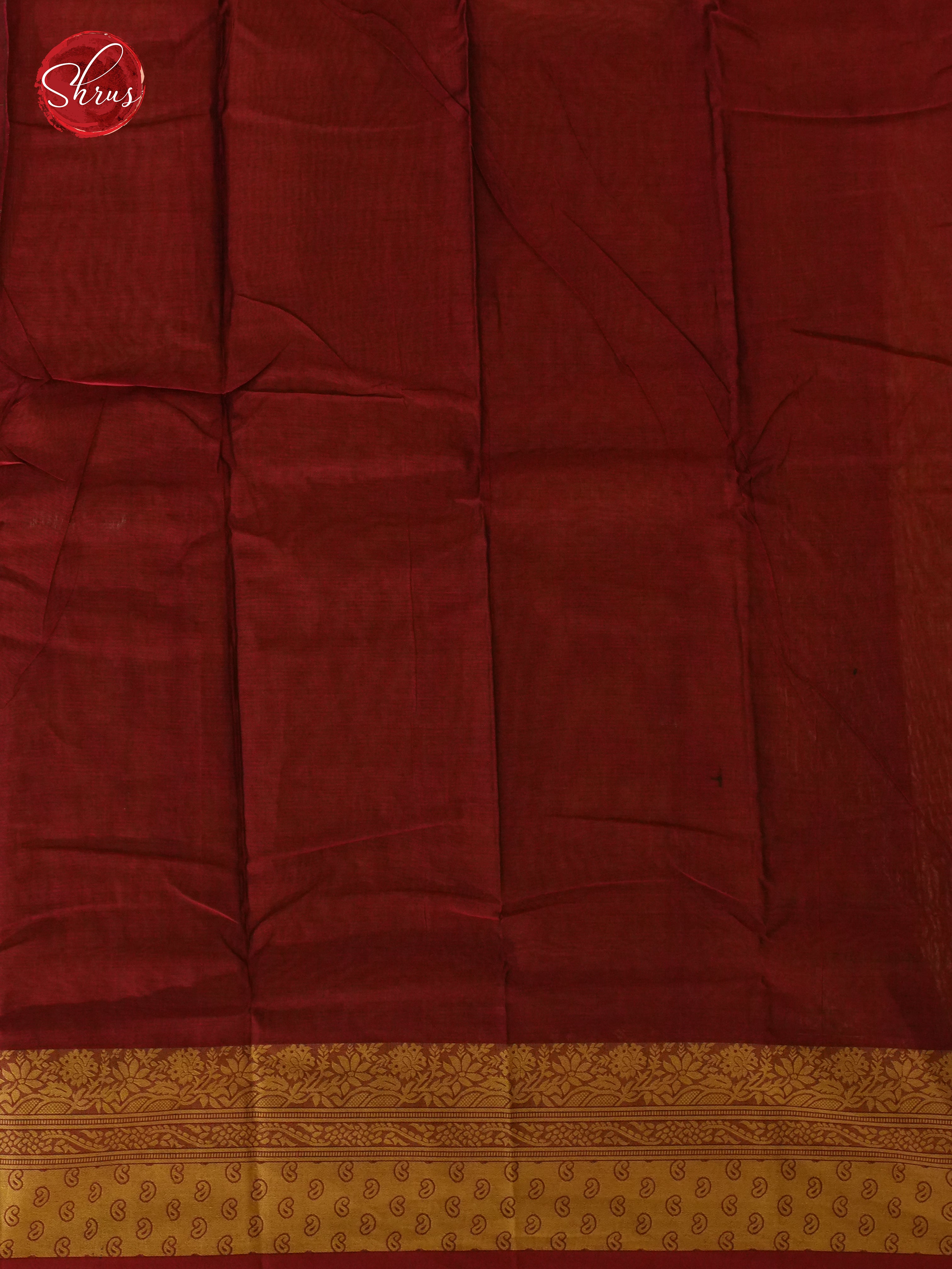 Green & Maroon - Mercerized Cotton Saree - Shop on ShrusEternity.com