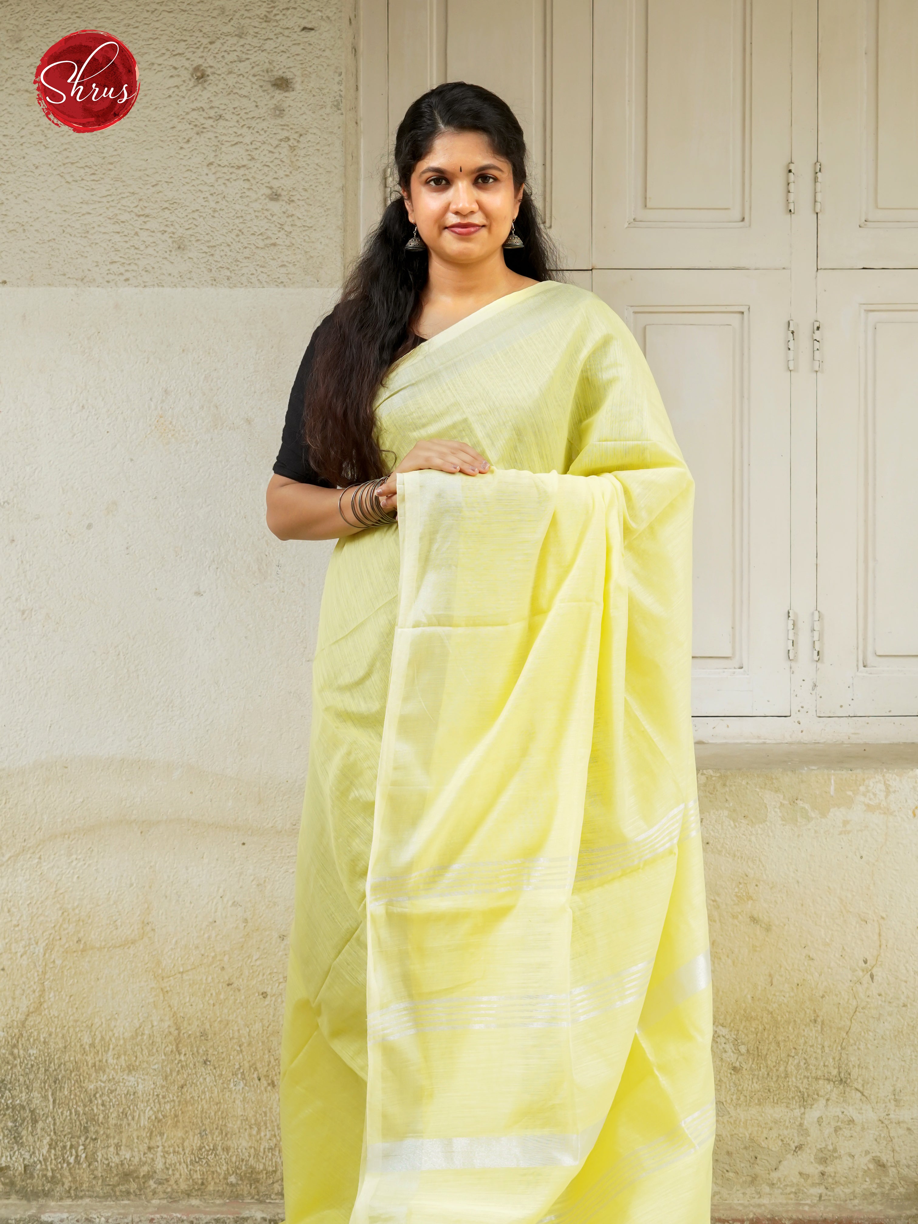 Light Yellow(Single Tone) - Bengal cotton Saree - Shop on ShrusEternity.com