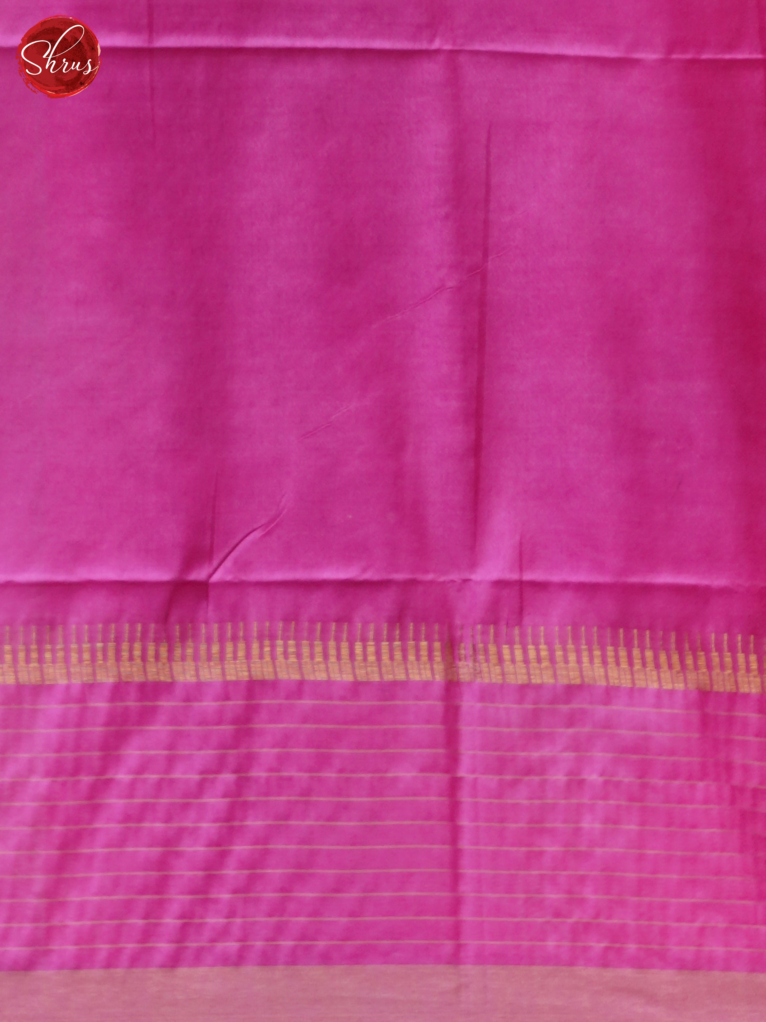 Cream & Pink - Shibori Saree - Shop on ShrusEternity.com
