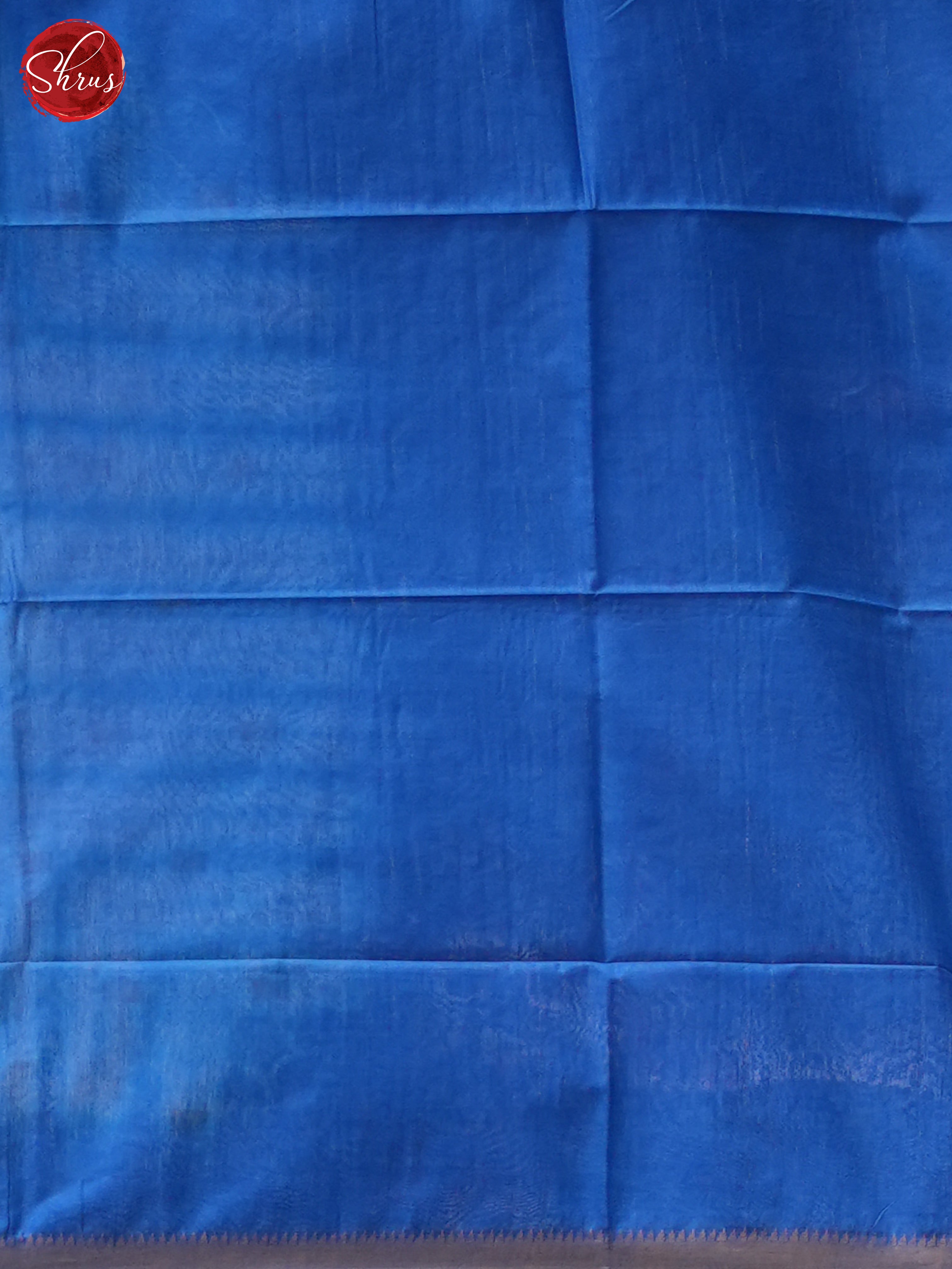 Cream & Blue - Shibori Saree - Shop on ShrusEternity.com