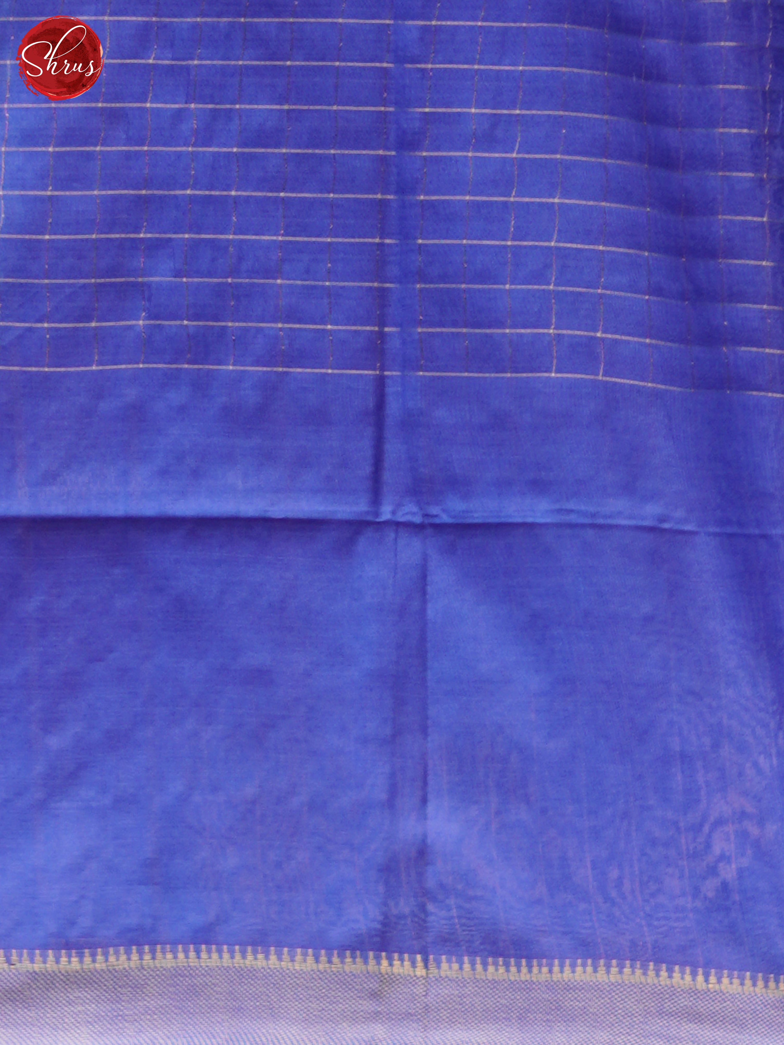 Cream & Blue - Shibori Saree - Shop on ShrusEternity.com