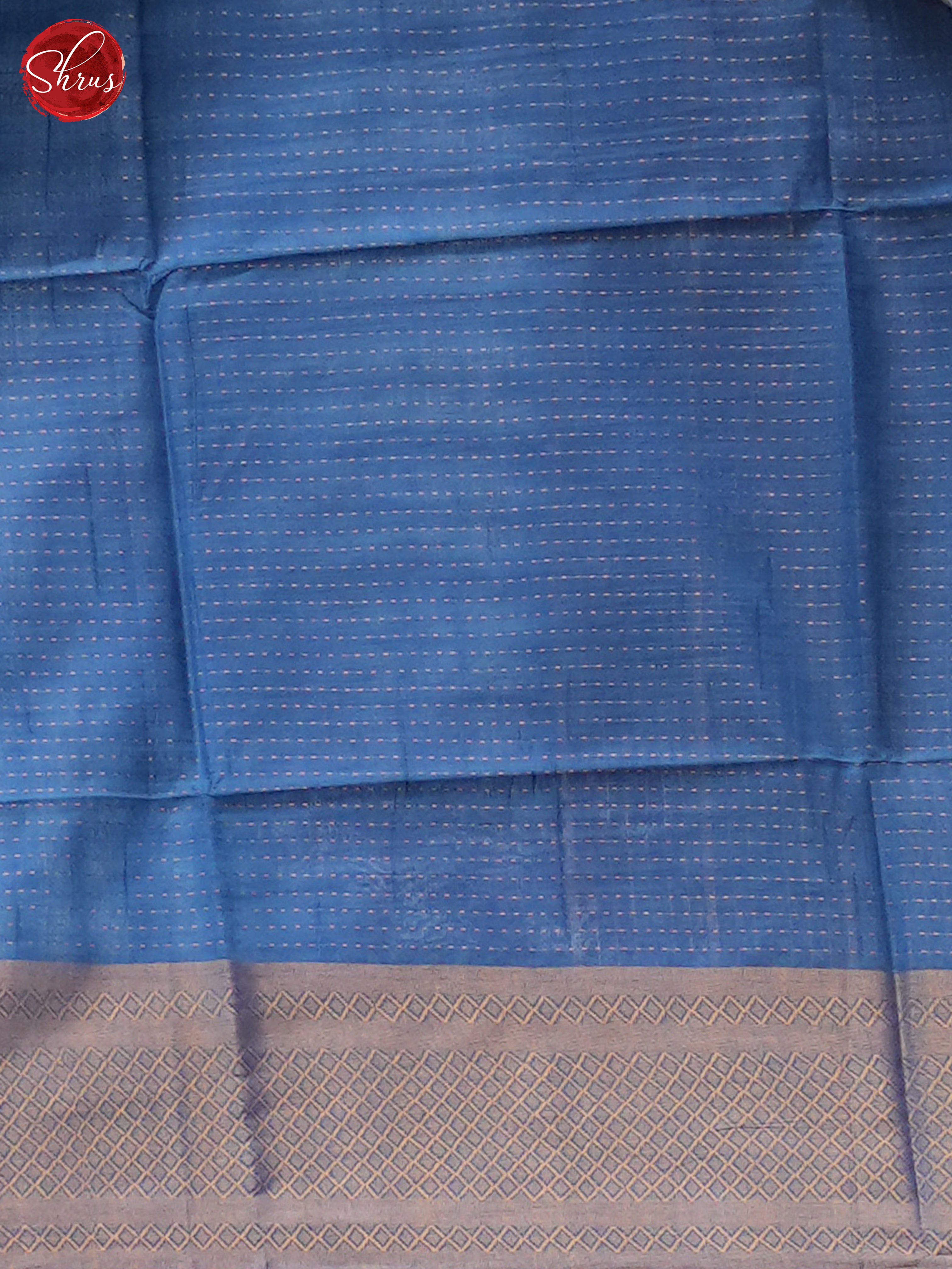 Blue & Cream - Shibori Saree - Shop on ShrusEternity.com