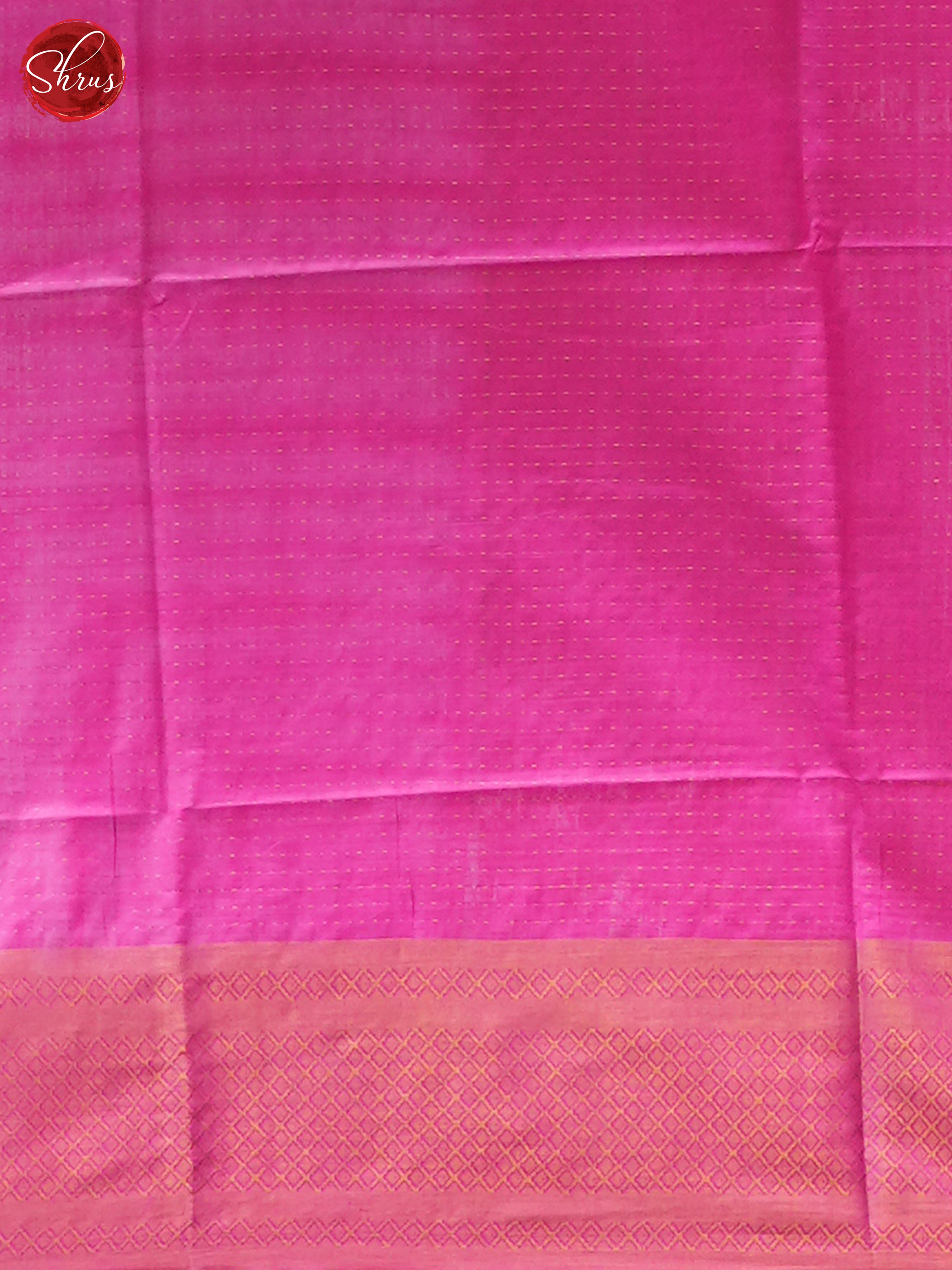 Cream & Pink - Shibori Saree - Shop on ShrusEternity.com