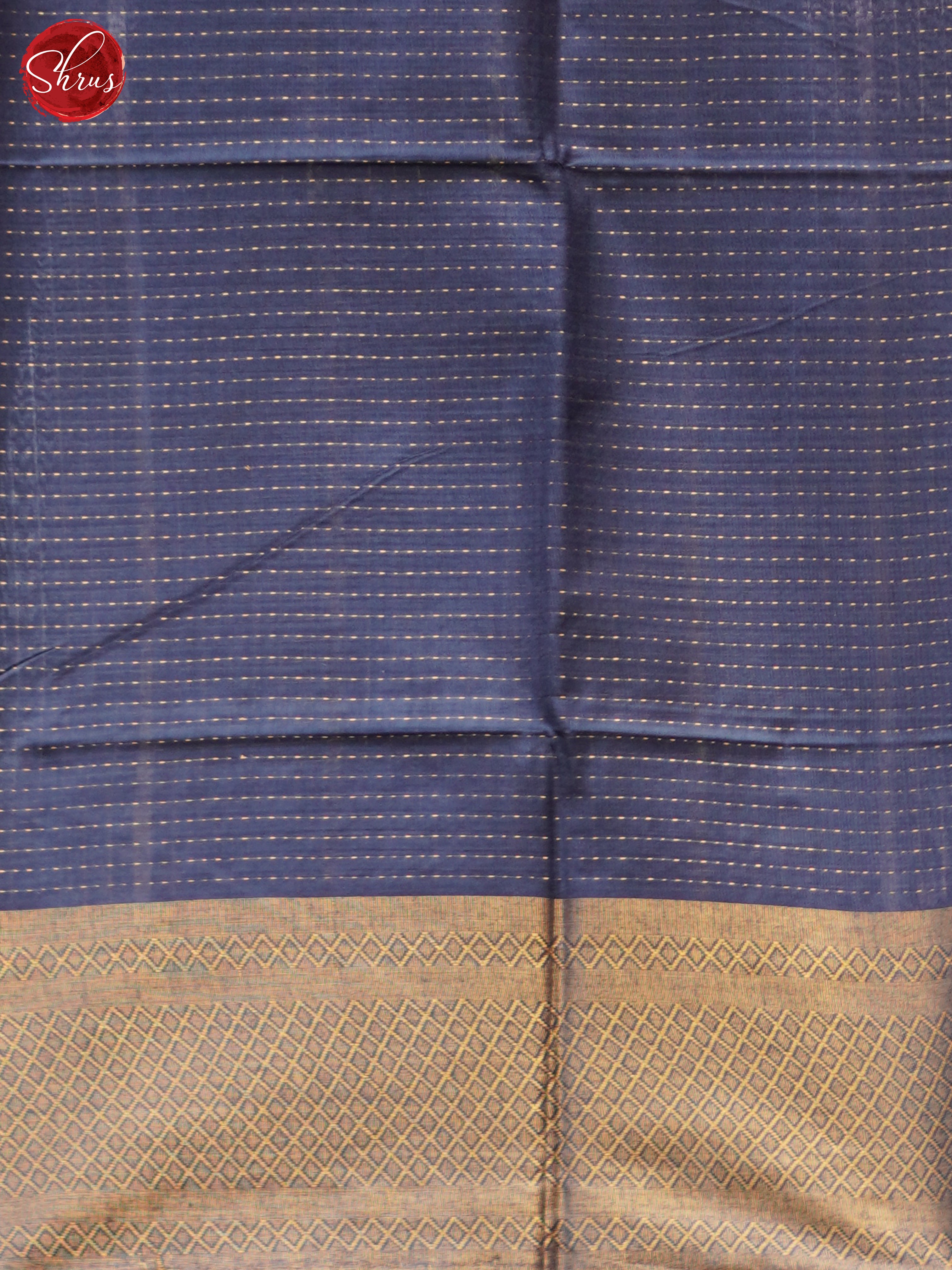 Cream & Blue - Shibori Saree - Shop on ShrusEternity.com